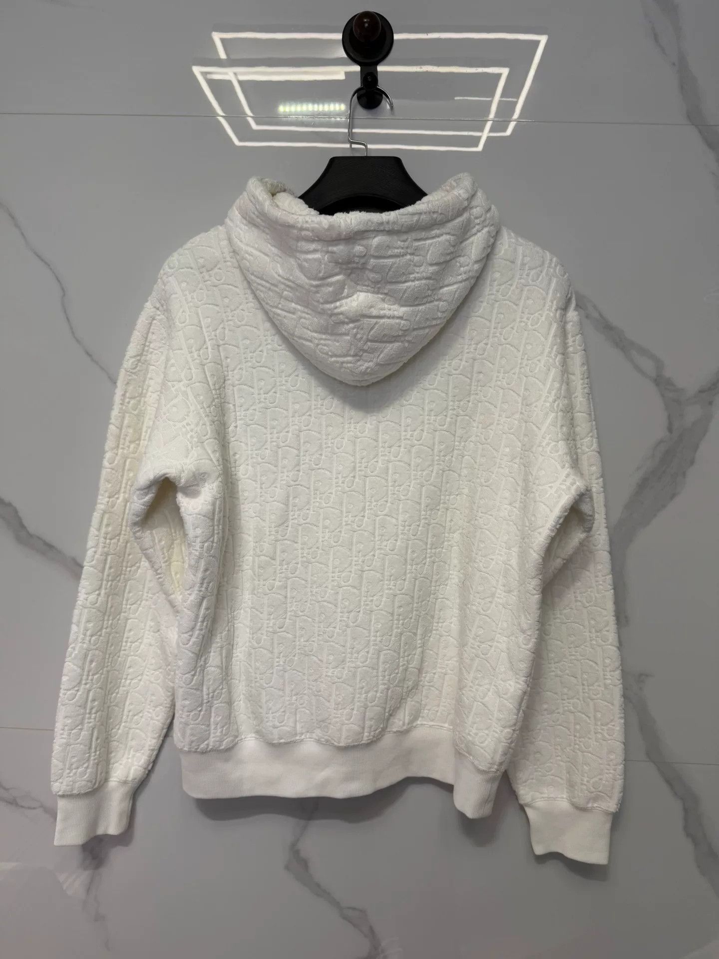 Dior Dior Monogram Oblique Hoodie White Size M Size US M / EU 48-50 / 2 - 3 Thumbnail