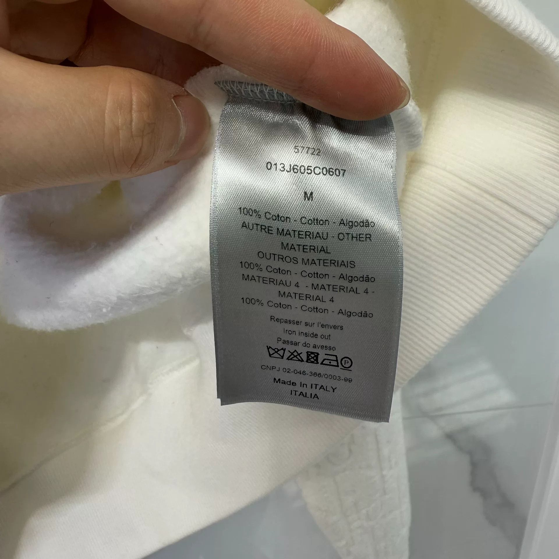 Dior Dior Monogram Oblique Hoodie White Size M Size US M / EU 48-50 / 2 - 5 Thumbnail