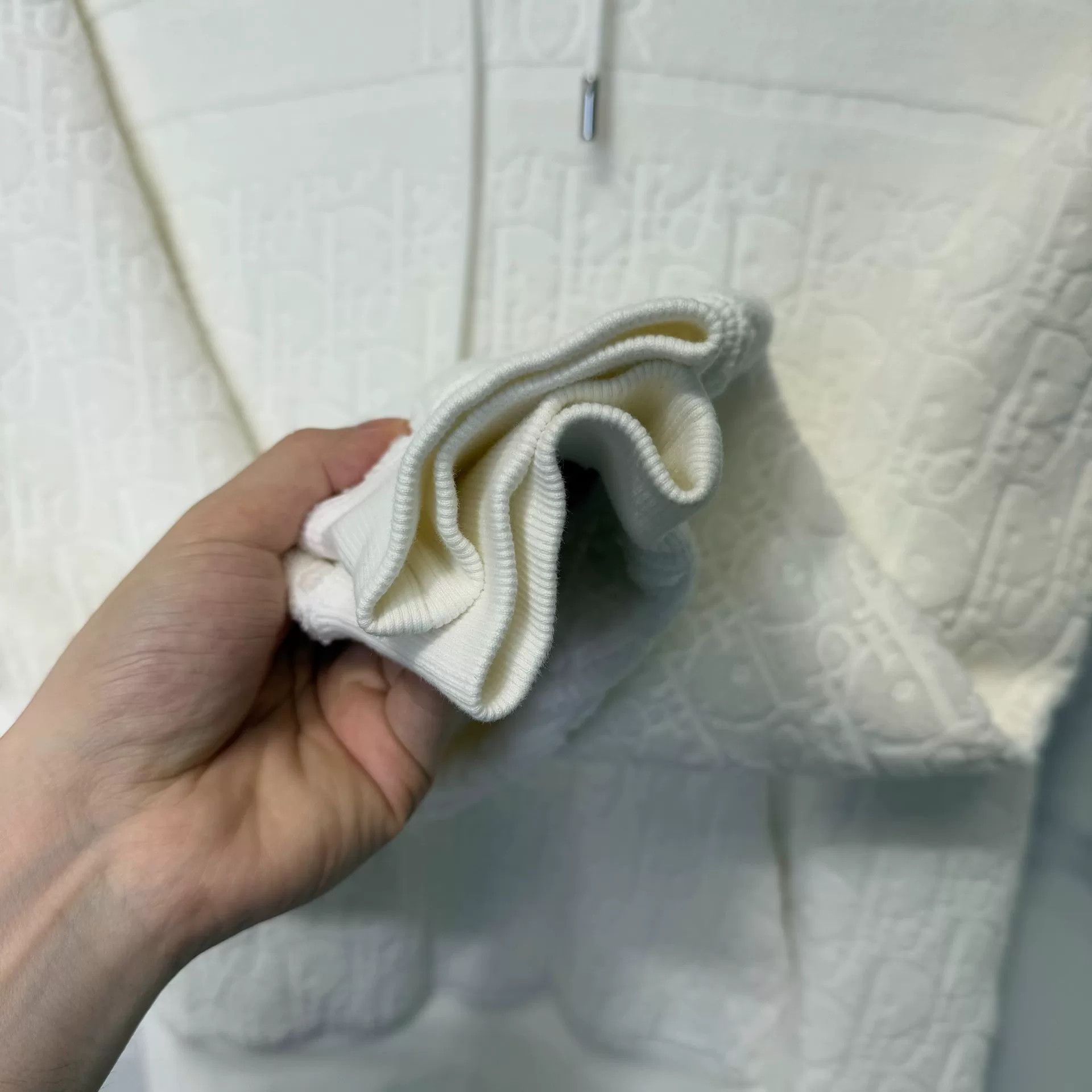 Dior Dior Monogram Oblique Hoodie White Size M Size US M / EU 48-50 / 2 - 6 Thumbnail