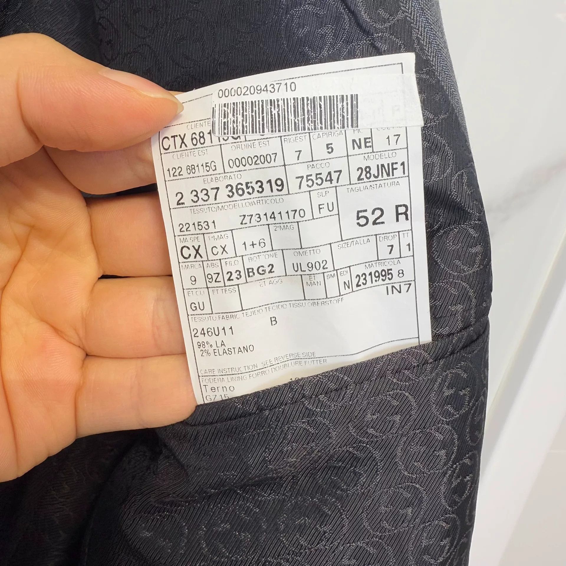 Gucci Gucci Herringbone Suit Size 42R Size 42R - 4 Thumbnail