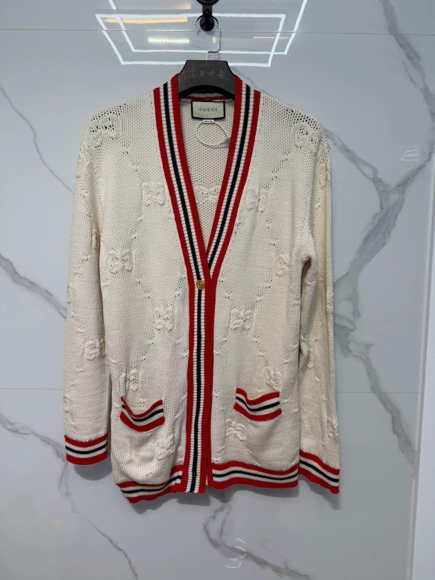 Gucci Gucci Monogram Knit Cardigan Size S Size S / US 4 / IT 40 - 2 Thumbnail