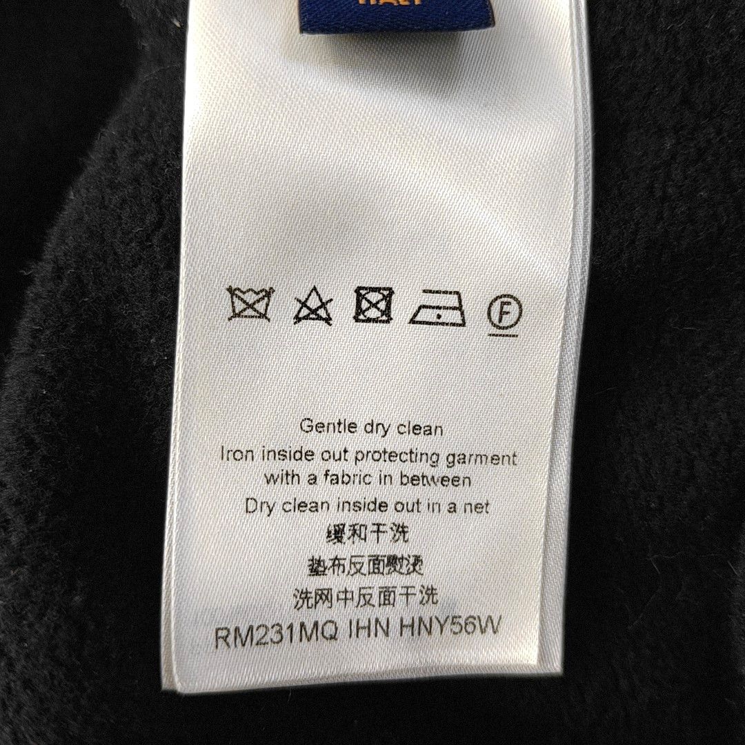 Louis Vuitton Louis Vuitton Black Cotton Logo Hoodie Size S Size US S / EU 44-46 / 1 - 4 Thumbnail