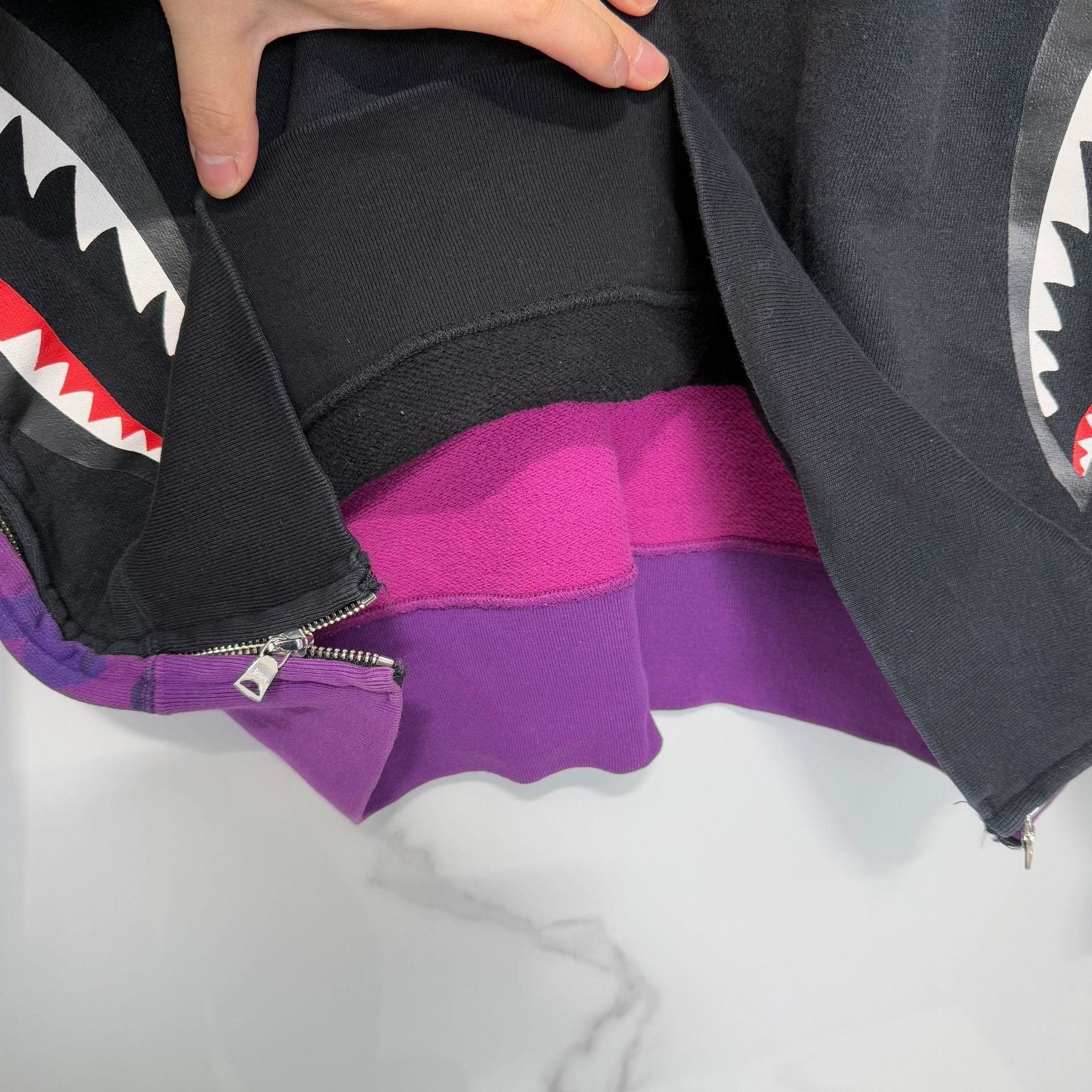 Bape A Bathing Ape Camo Shark Hoodie Size L Size US L / EU 52-54 / 3 - 8 Thumbnail