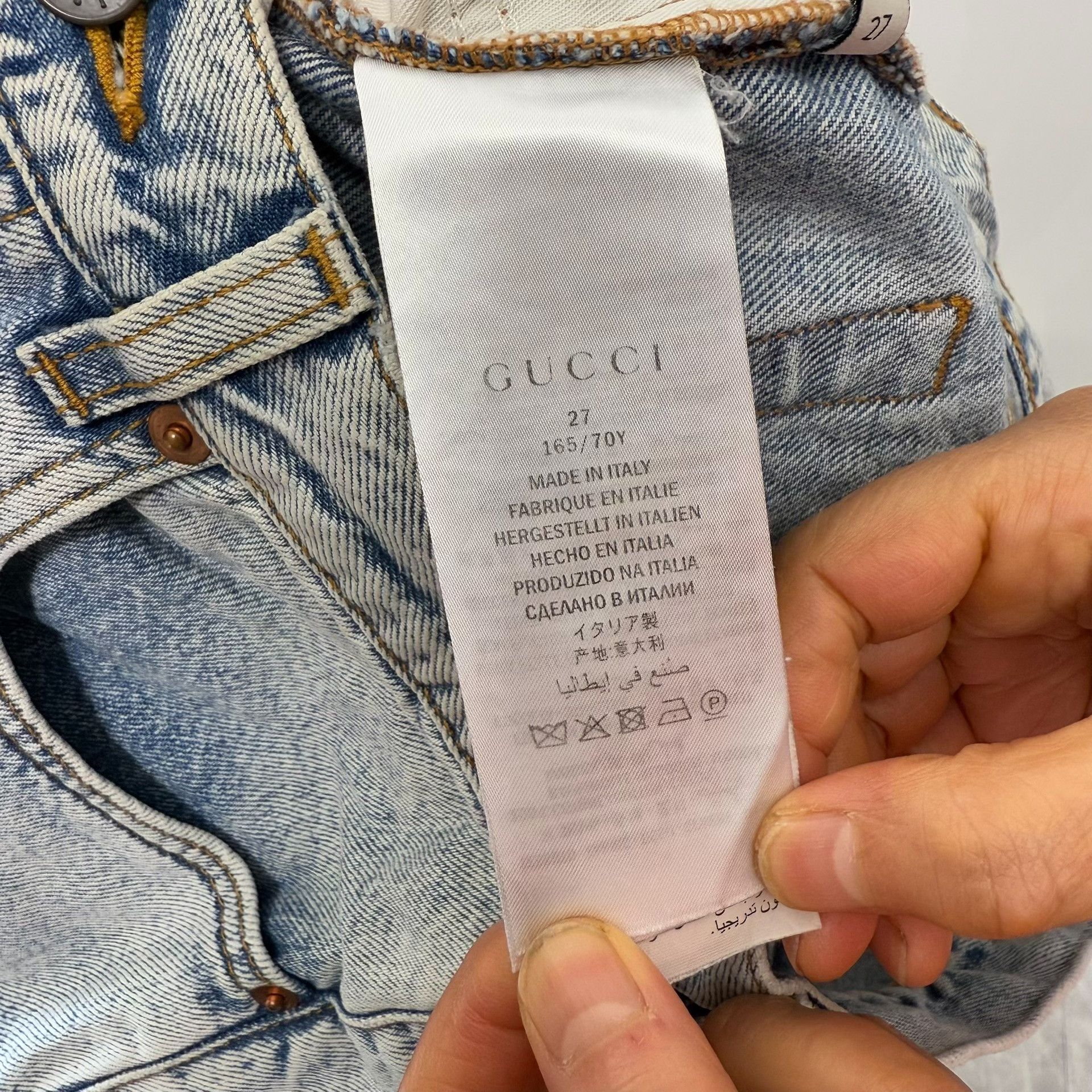 Gucci Gucci Embroidered Insect Jeans Size 27 Size 27" / US 4 / IT 40 - 5 Thumbnail