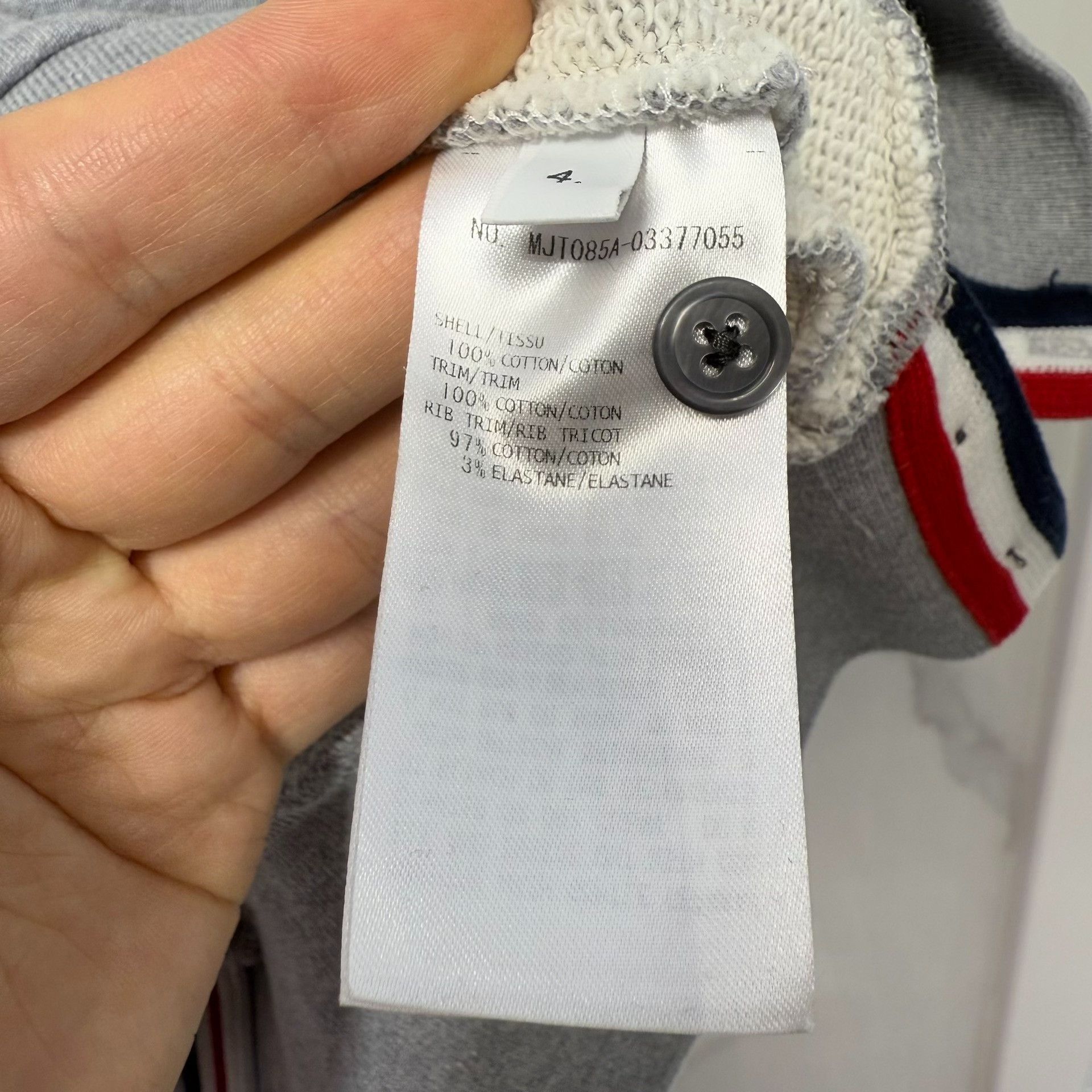 Thom Browne Thom Browne Grosgrain Stripe Sweatshirt Size XL Size US XL / EU 56 / 4 - 4 Thumbnail