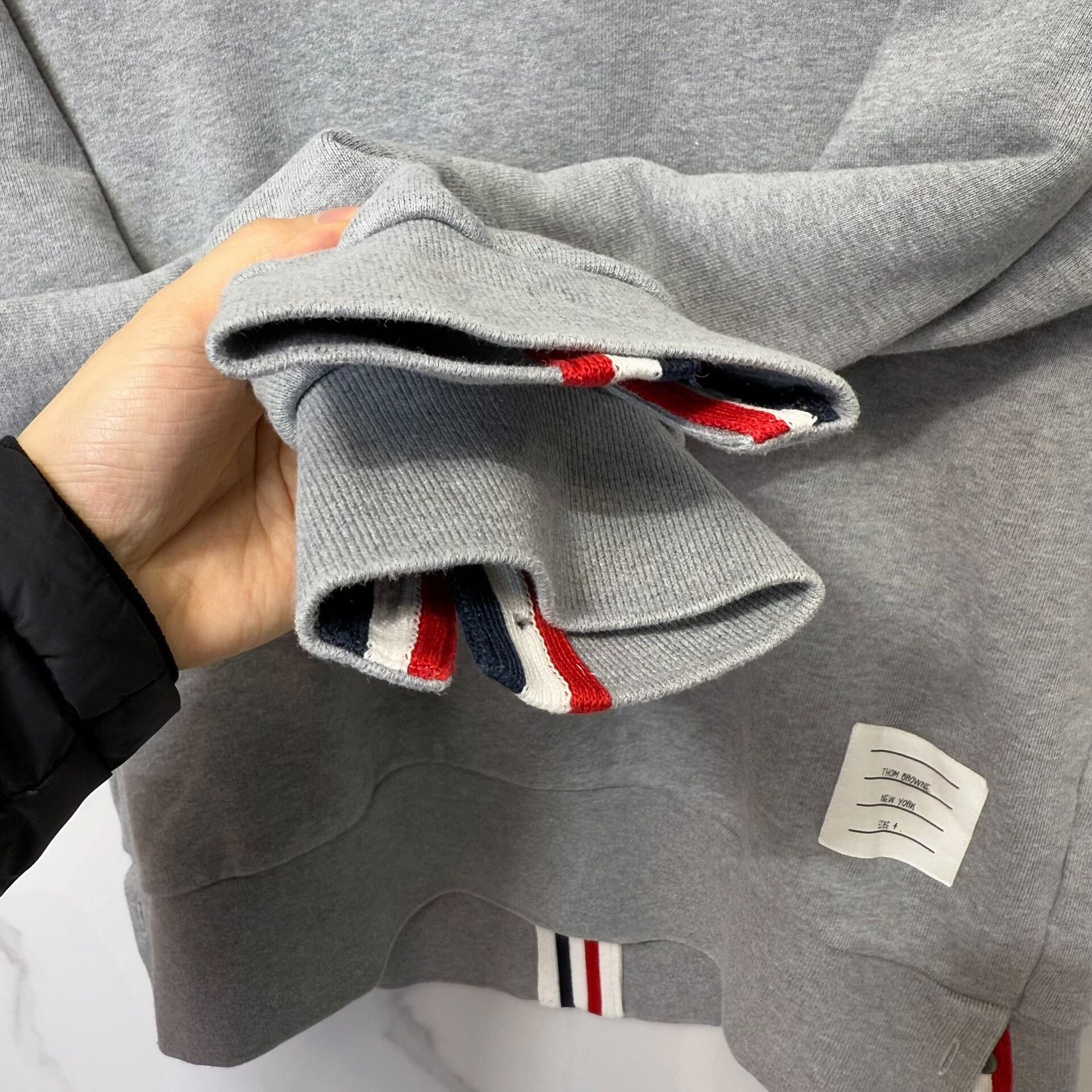 Thom Browne Thom Browne Grosgrain Stripe Sweatshirt Size XL Size US XL / EU 56 / 4 - 6 Thumbnail