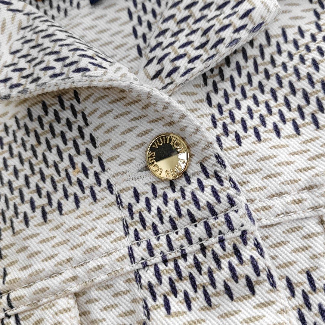 Louis Vuitton Louis Vuitton Checkered Cotton Jacket Size 36 Size XS / US 0-2 / IT 36-38 - 5 Thumbnail