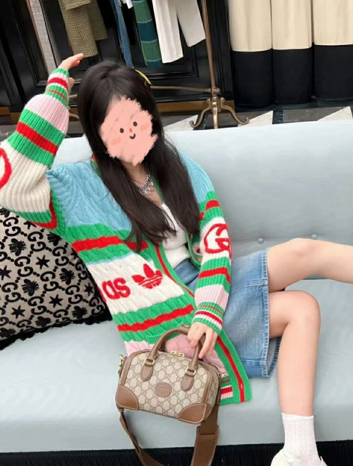 Gucci Gucci x Adidas Knit Cardigan Size M Size US M / EU 48-50 / 2 - 10 Thumbnail