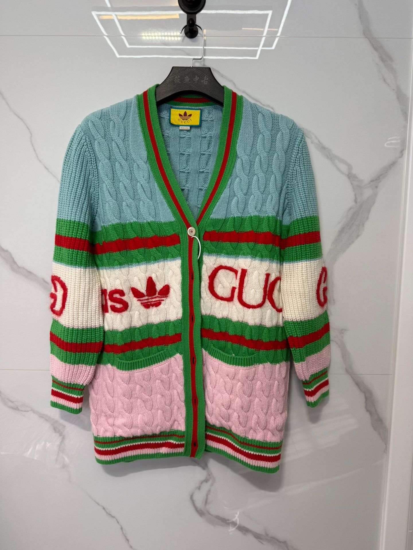 Gucci Gucci x Adidas Knit Cardigan Size M Size US M / EU 48-50 / 2 - 2 Thumbnail