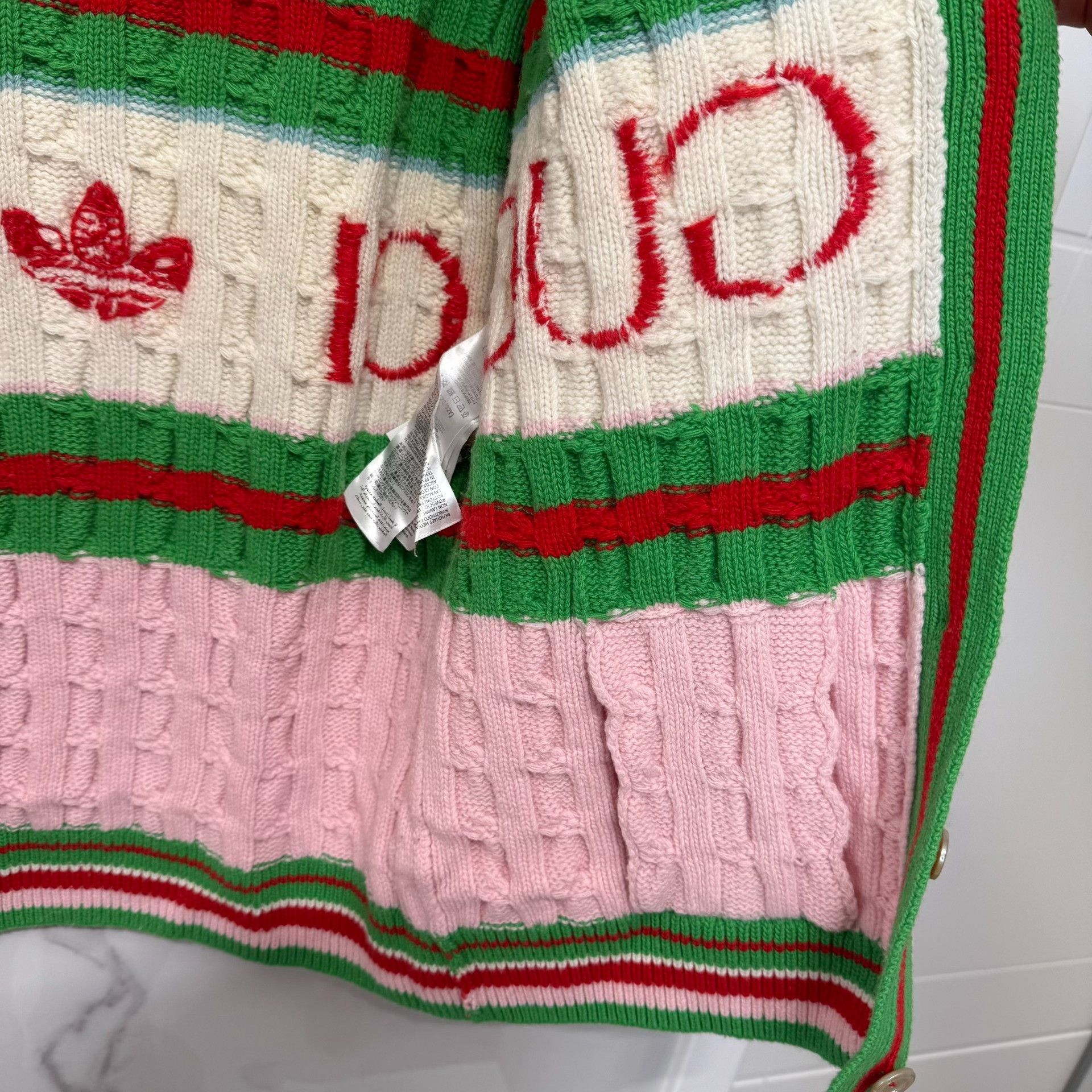 Gucci Gucci x Adidas Knit Cardigan Size M Size US M / EU 48-50 / 2 - 8 Thumbnail