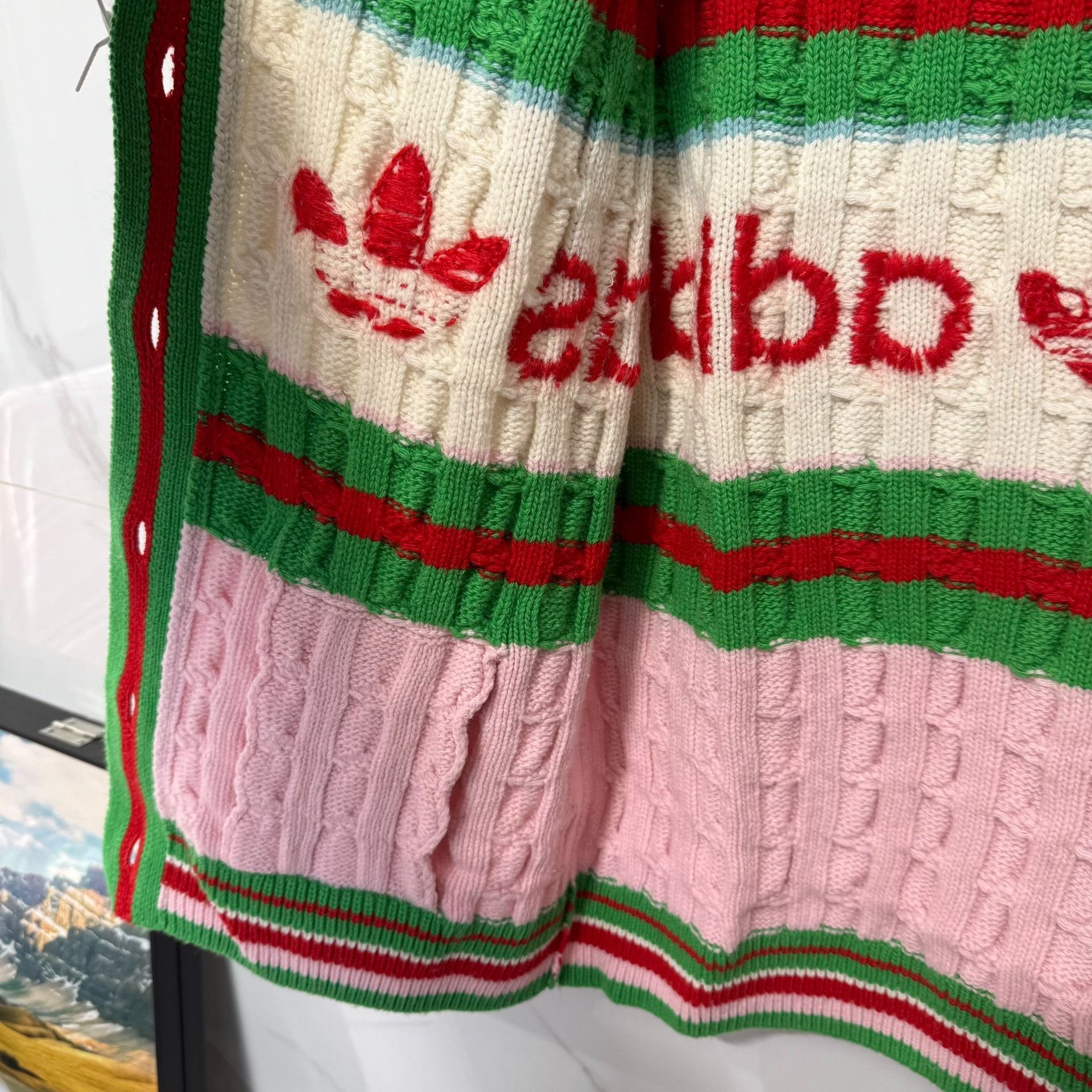 Gucci Gucci x Adidas Knit Cardigan Size M Size US M / EU 48-50 / 2 - 7 Thumbnail