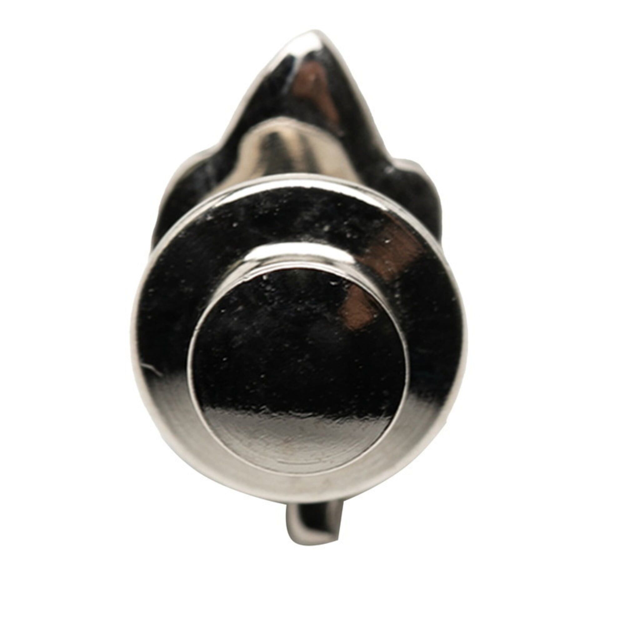 Chanel Chanel Leaf Motif Pin Brooch, 07A Stamp, Silver Metal Rhinestone, Women's CHANEL Size ONE SIZE - 3 Thumbnail