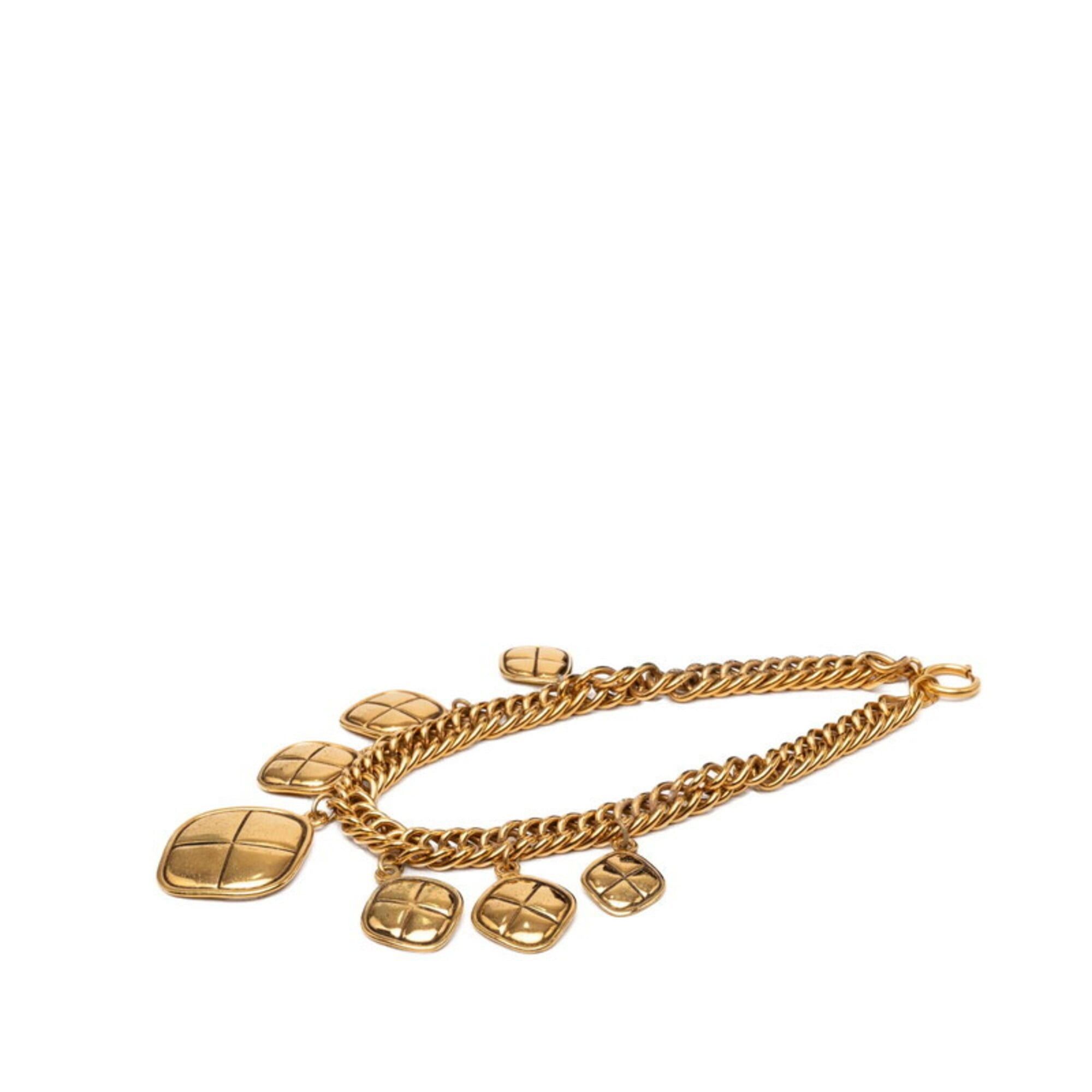 Chanel Chanel Matelassé Vintage Necklace, Gold Plated, Women's CHANEL Size ONE SIZE - 4 Thumbnail