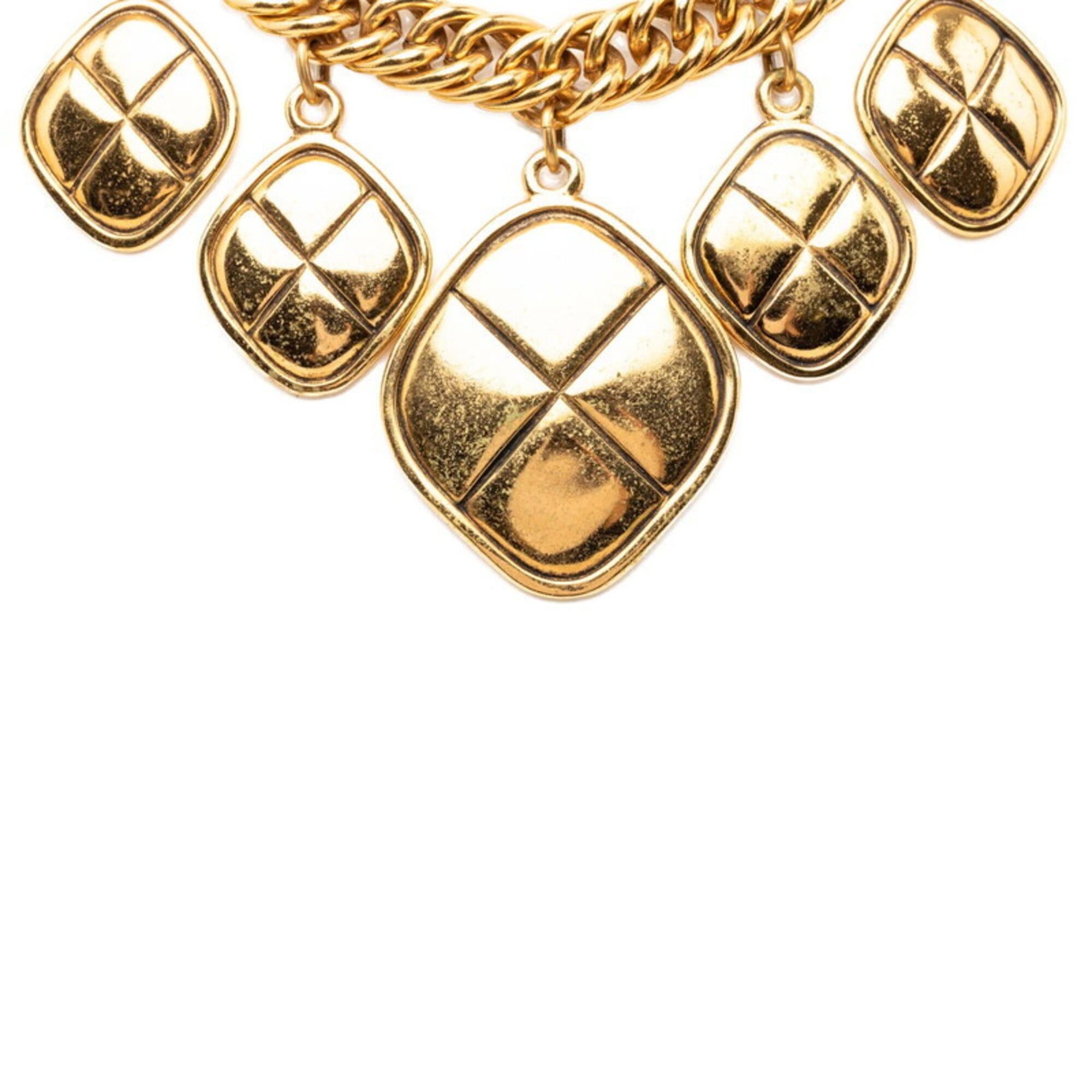 Chanel Chanel Matelassé Vintage Necklace, Gold Plated, Women's CHANEL Size ONE SIZE - 2 Thumbnail