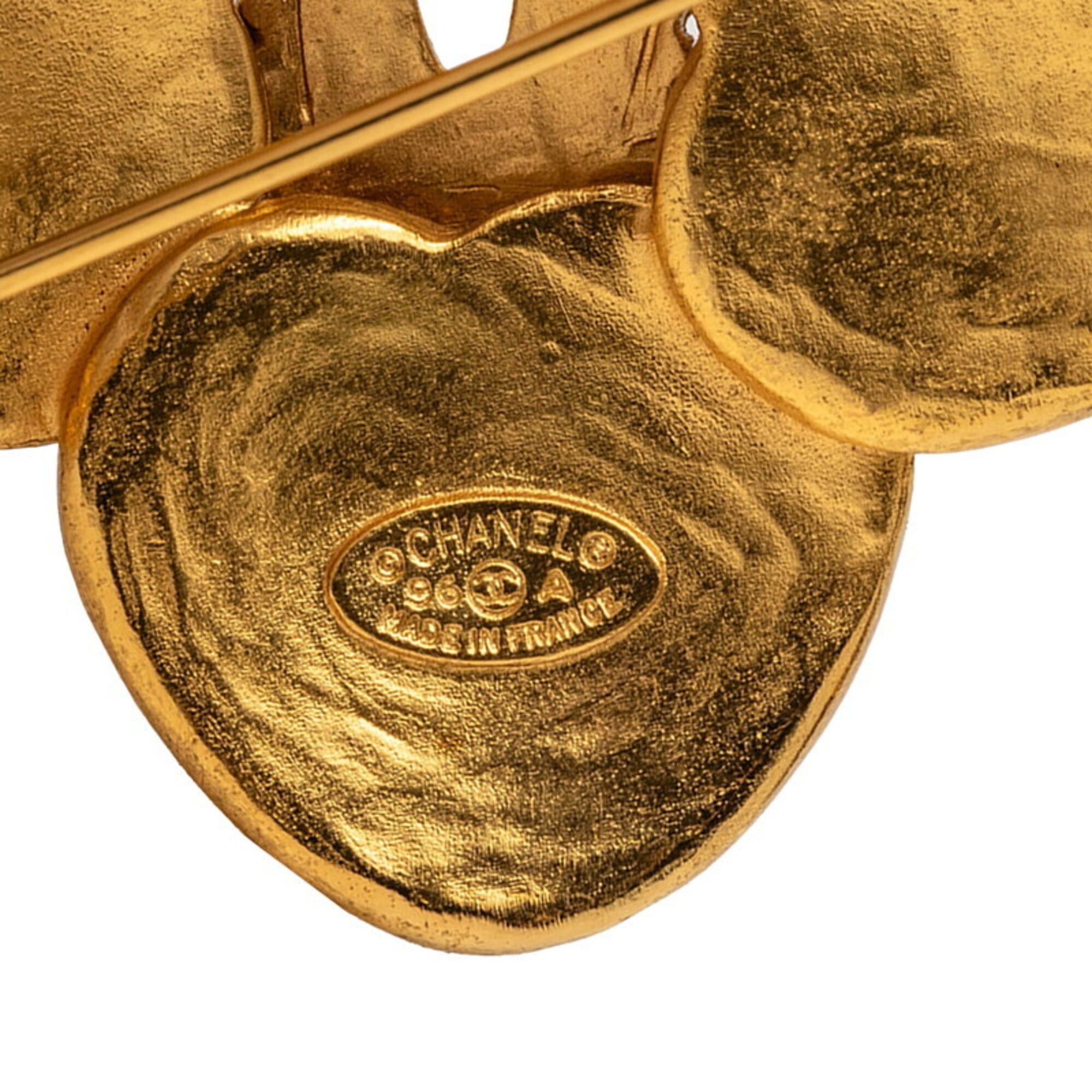 Chanel Chanel Coco Mark Vintage Brooch, Gold Plated, Women's CHANEL Size ONE SIZE - 3 Thumbnail