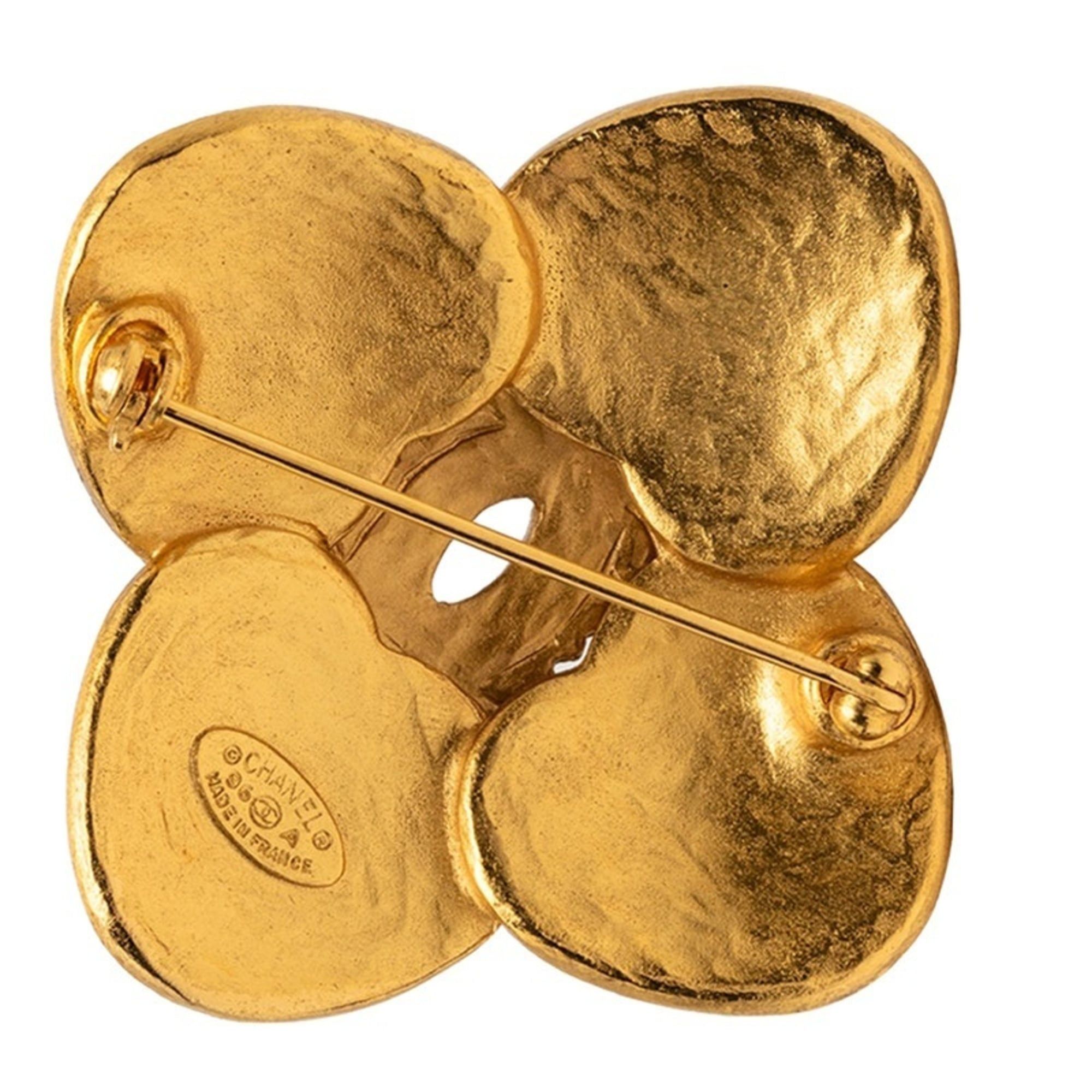 Chanel Chanel Coco Mark Vintage Brooch, Gold Plated, Women's CHANEL Size ONE SIZE - 2 Thumbnail