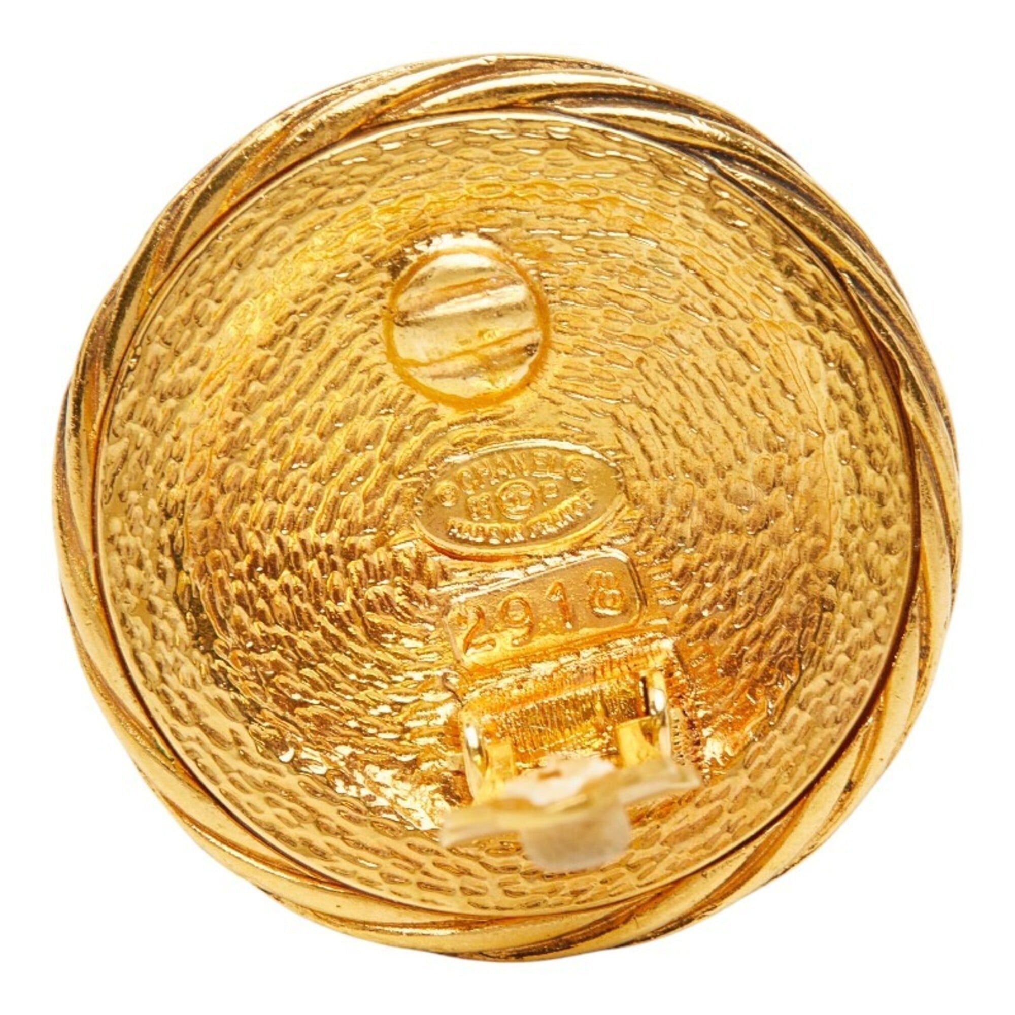 Chanel Chanel Coco Mark Vintage Earrings, Gold Plated, Women's CHANEL Size ONE SIZE - 4 Thumbnail