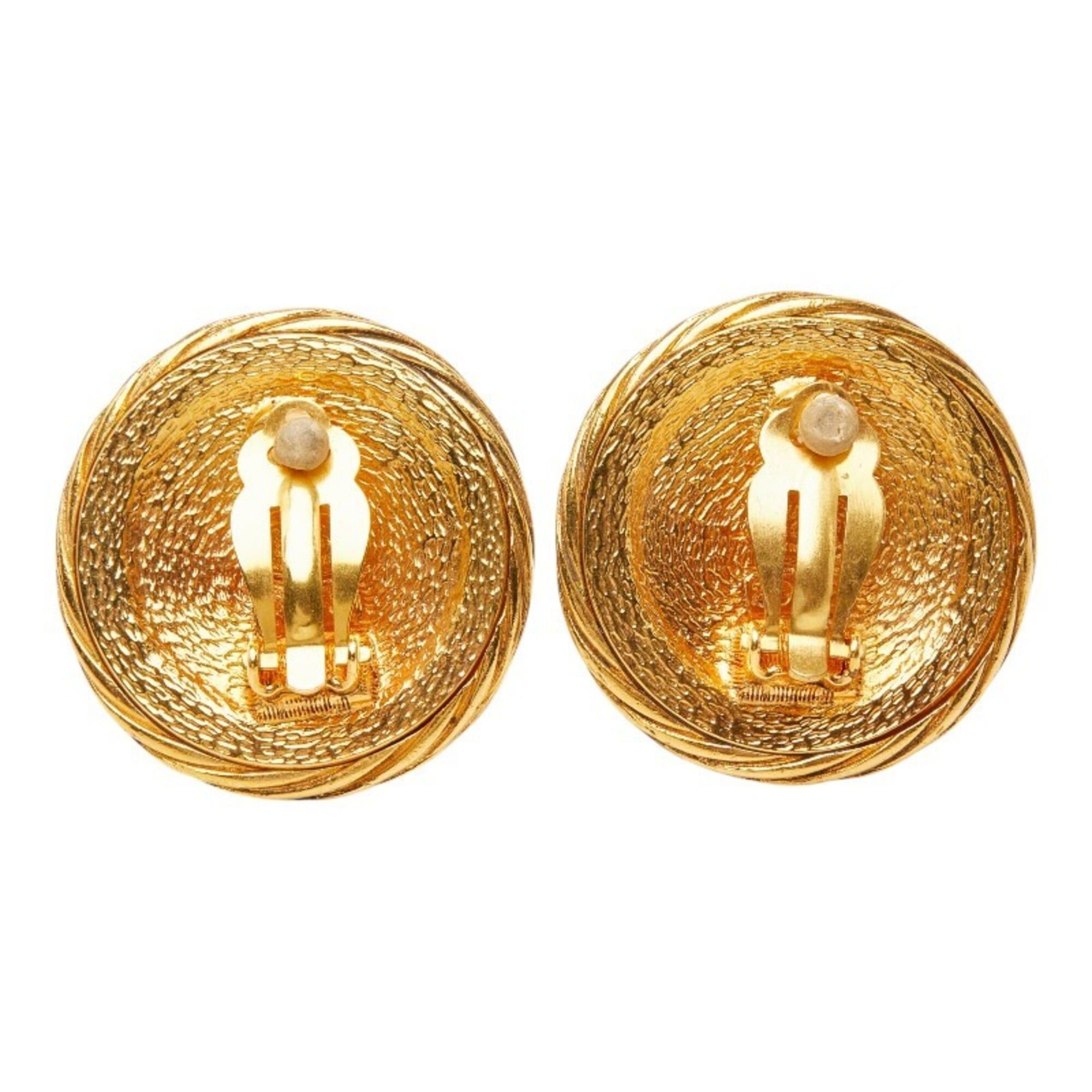 Chanel Chanel Coco Mark Vintage Earrings, Gold Plated, Women's CHANEL Size ONE SIZE - 3 Thumbnail
