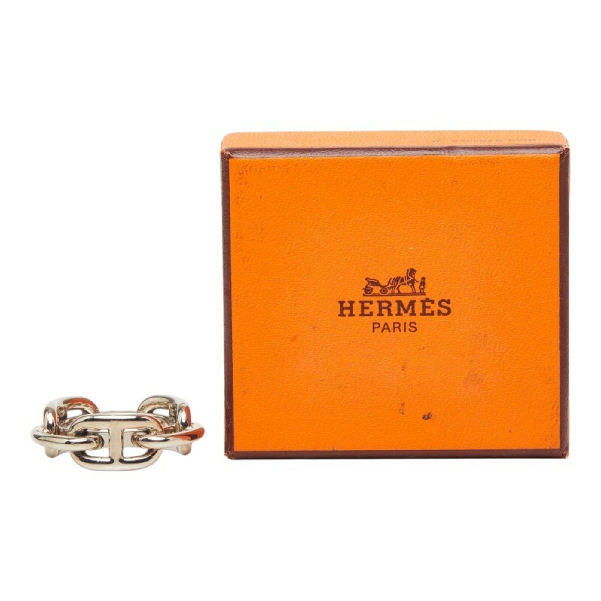 Hermes Hermes Lucadet Chaine d'Ancre Scarf Muffler Ring Silver Metal Women's HERMES Size ONE SIZE - 6 Thumbnail