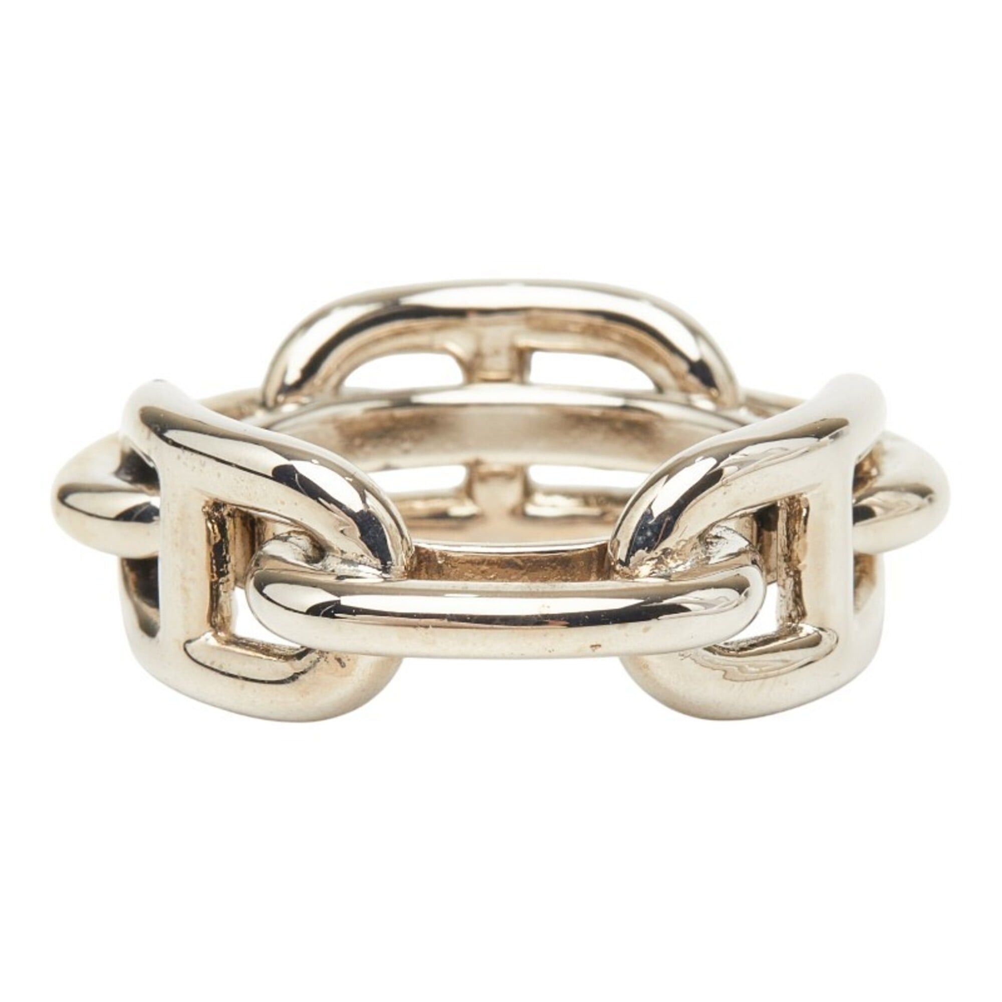 Hermes Hermes Lucadet Chaine d'Ancre Scarf Muffler Ring Silver Metal Women's HERMES Size ONE SIZE - 4 Thumbnail