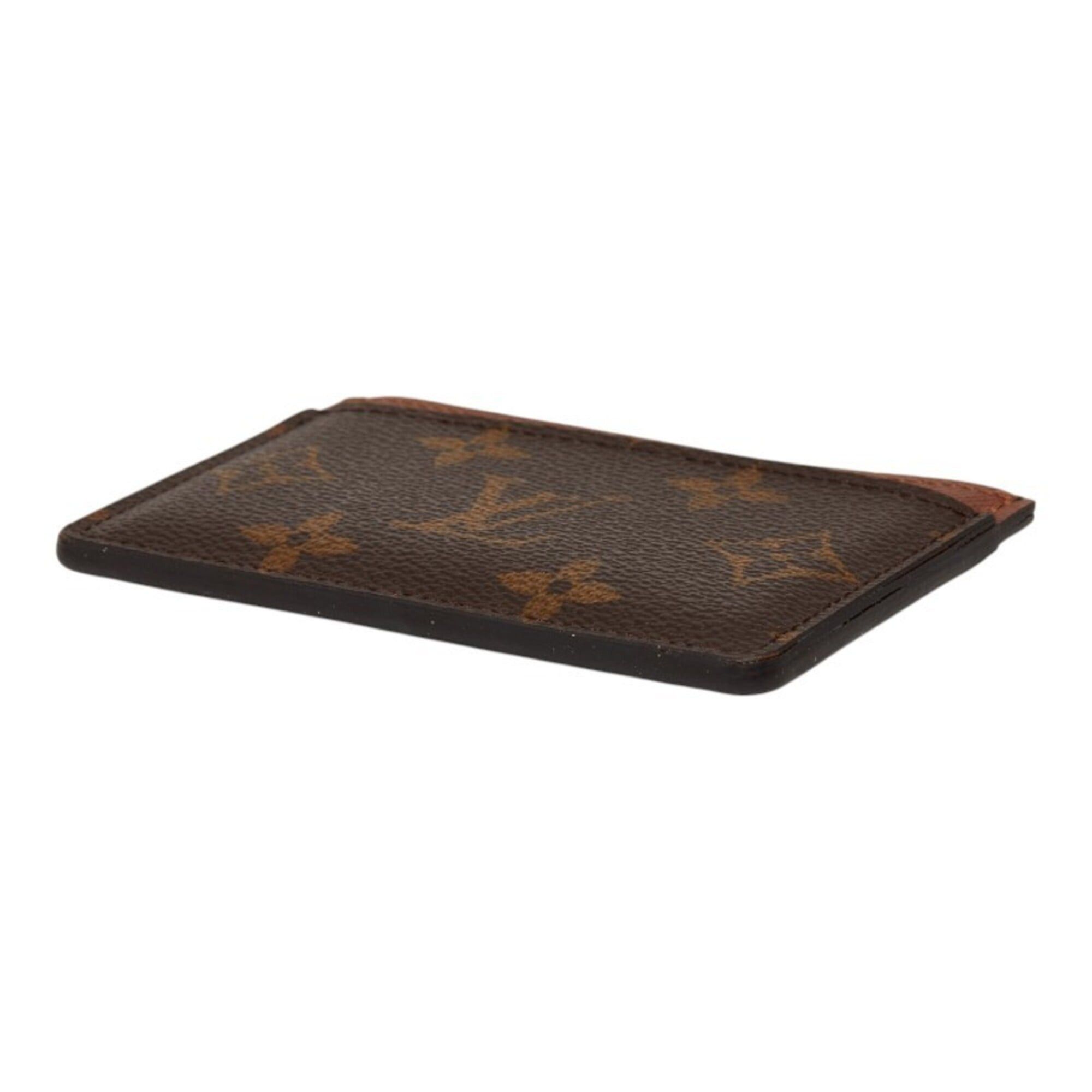 Louis Vuitton Louis Vuitton Monogram Porte Cartes Simple Business Card Holder/Card Case M61733 Brown Leather Women's LOUIS VUITTON Size ONE SIZE - 4 Thumbnail
