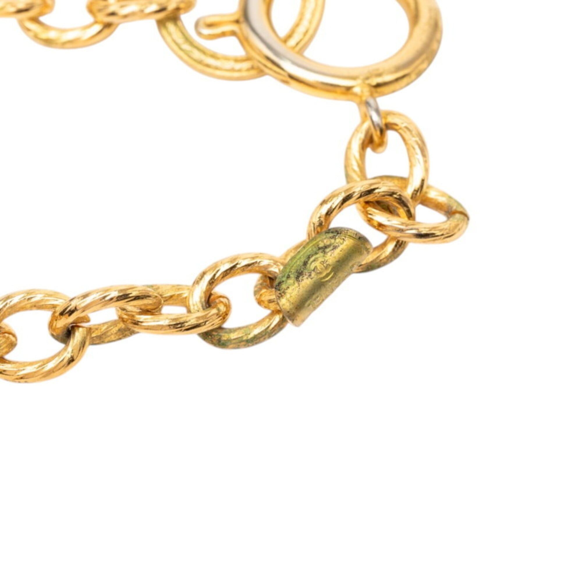 Chanel Chanel Vintage Ribbon Chain Pendant Necklace, Gold Plated, Women's. Size ONE SIZE - 4 Thumbnail