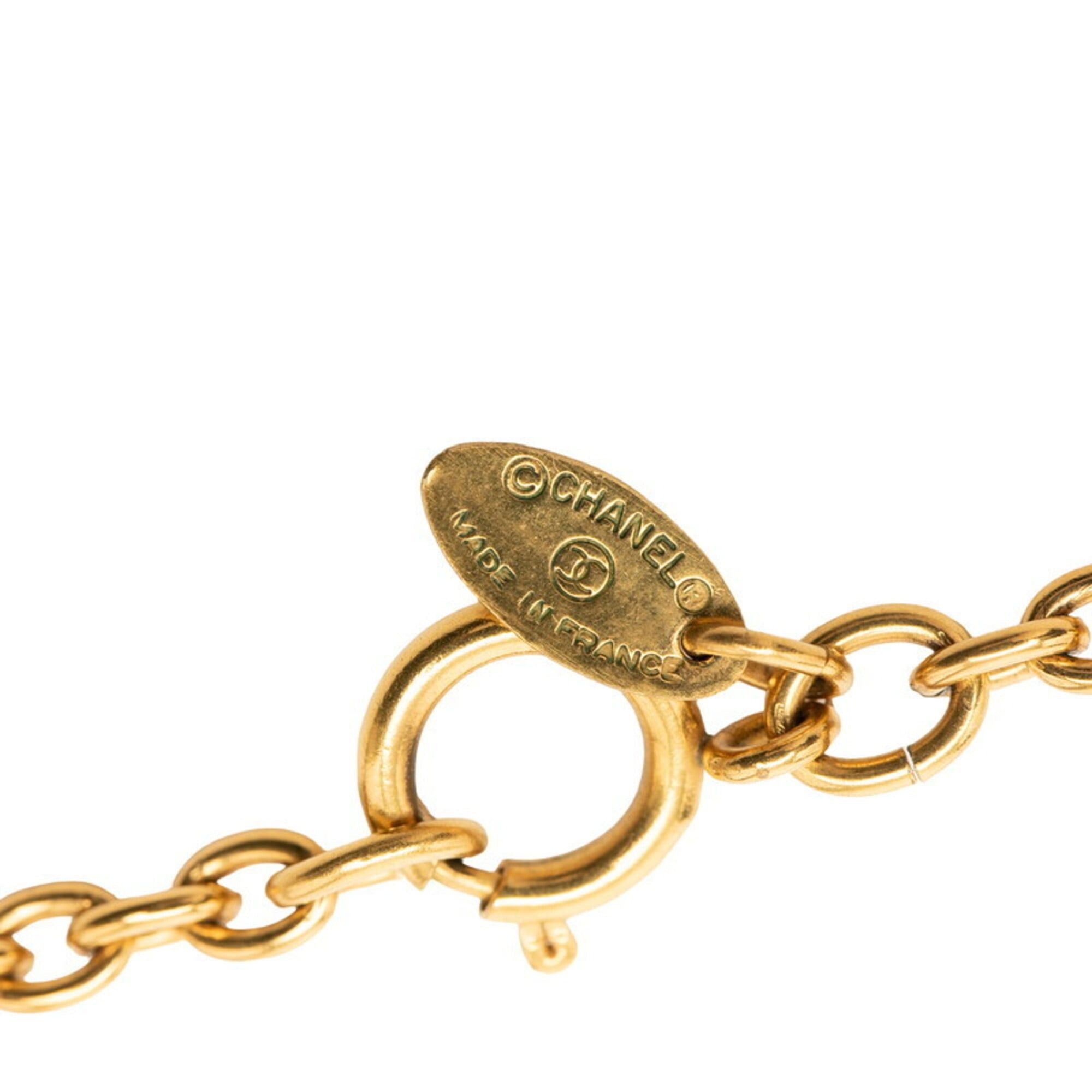 Chanel Chanel Coco Mark Chain Round Pendant Necklace, Gold Plated, Women's. Size ONE SIZE - 6 Thumbnail