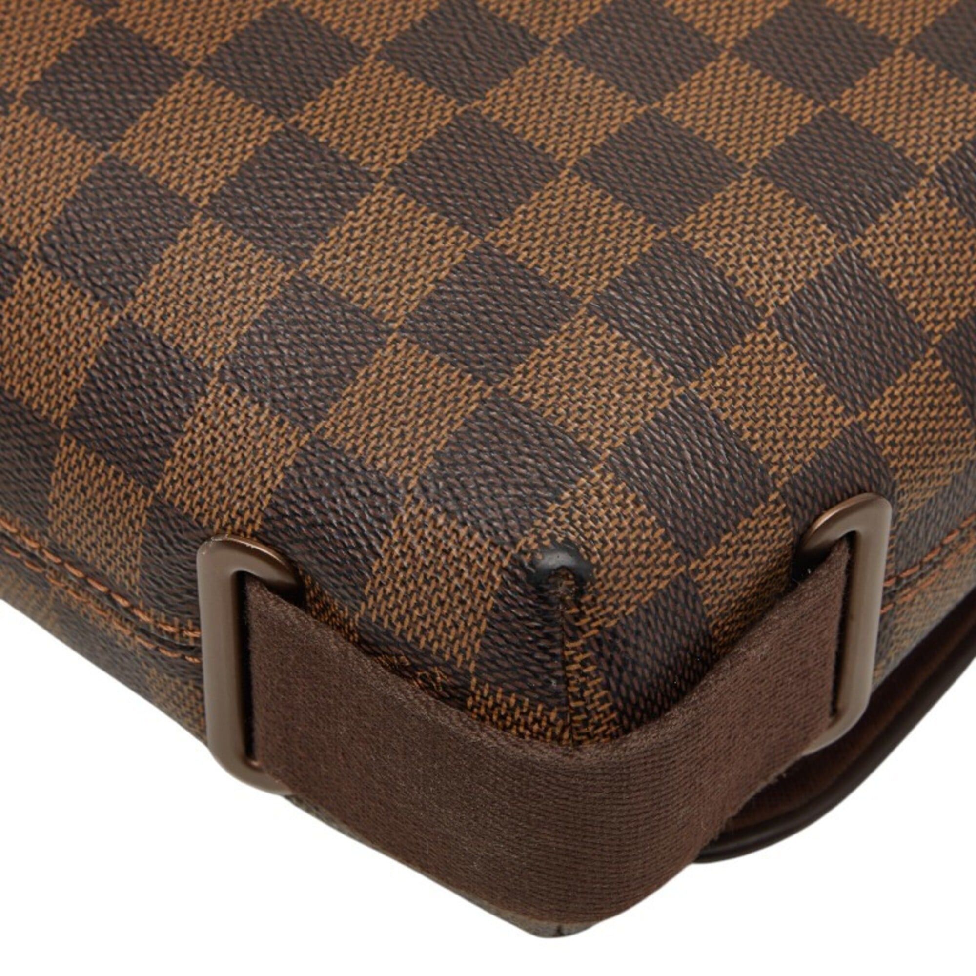 Louis Vuitton Louis Vuitton Damier Brooklyn PM Crossbody Shoulder Bag N51210 Brown Leather Women's LOUIS VUITTON Size ONE SIZE - 6 Thumbnail