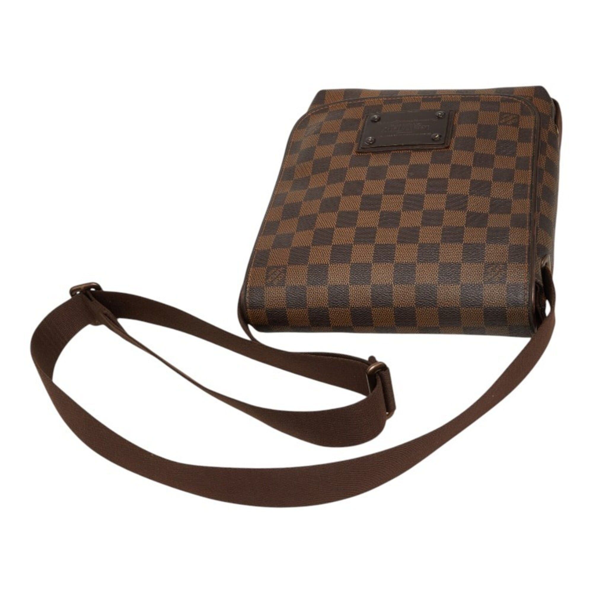 Louis Vuitton Louis Vuitton Damier Brooklyn PM Crossbody Shoulder Bag N51210 Brown Leather Women's LOUIS VUITTON Size ONE SIZE - 8 Thumbnail