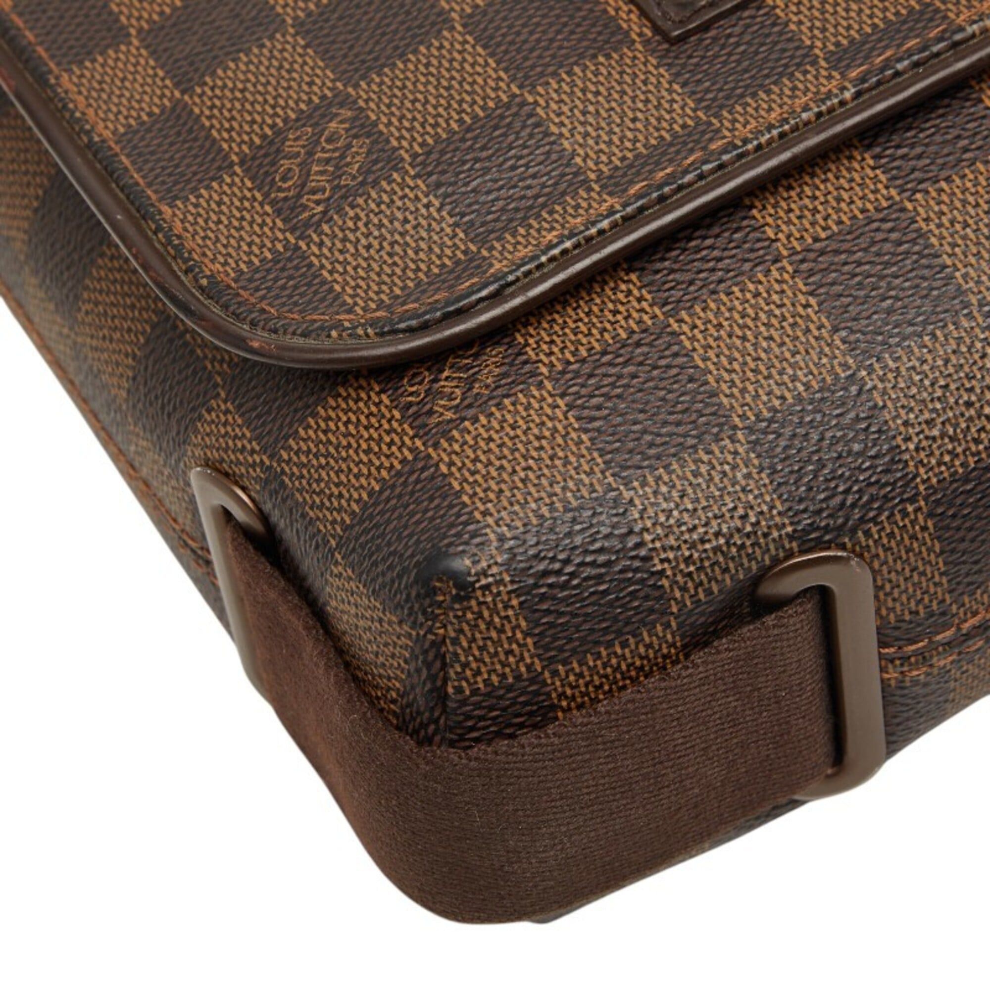 Louis Vuitton Louis Vuitton Damier Brooklyn PM Crossbody Shoulder Bag N51210 Brown Leather Women's LOUIS VUITTON Size ONE SIZE - 5 Thumbnail