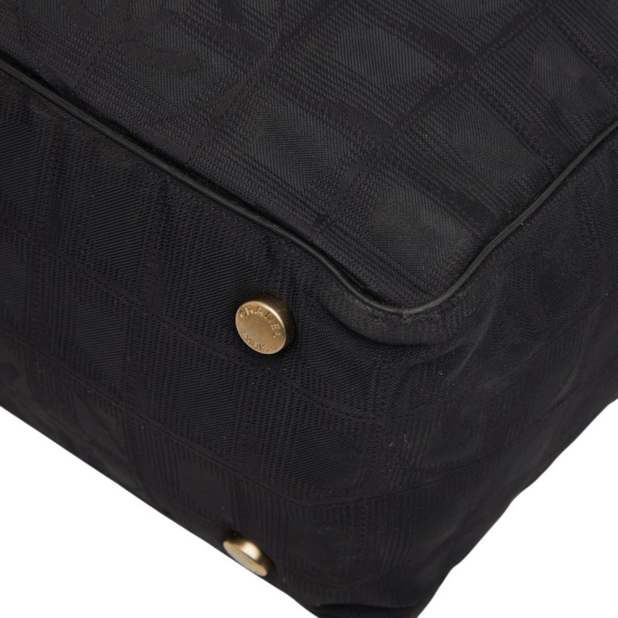 Chanel Chanel New Travel Line Handbag, Black Nylon Leather, Women's CHANEL Size ONE SIZE - 5 Thumbnail