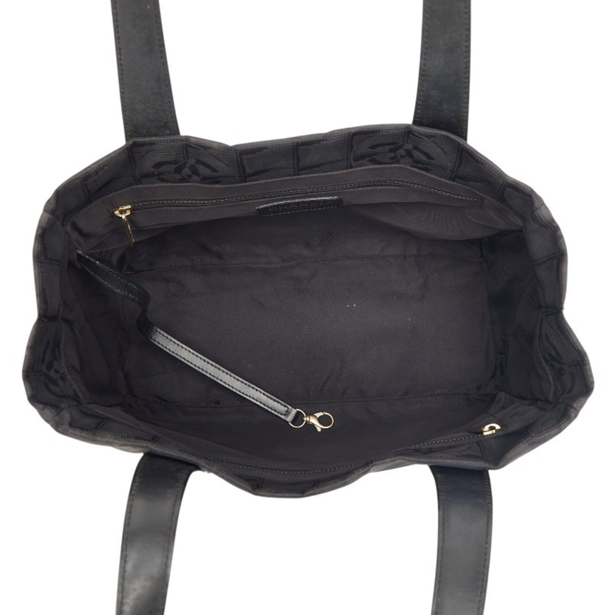 Chanel Chanel New Travel Line Handbag, Black Nylon Leather, Women's CHANEL Size ONE SIZE - 10 Thumbnail