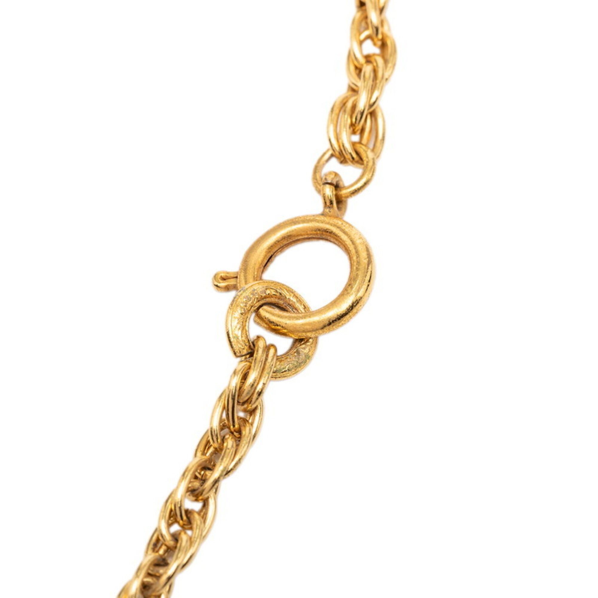 Chanel Chanel Coco Mark Vintage Chain Pendant Necklace, Gold Plated, Women's. Size ONE SIZE - 6 Thumbnail
