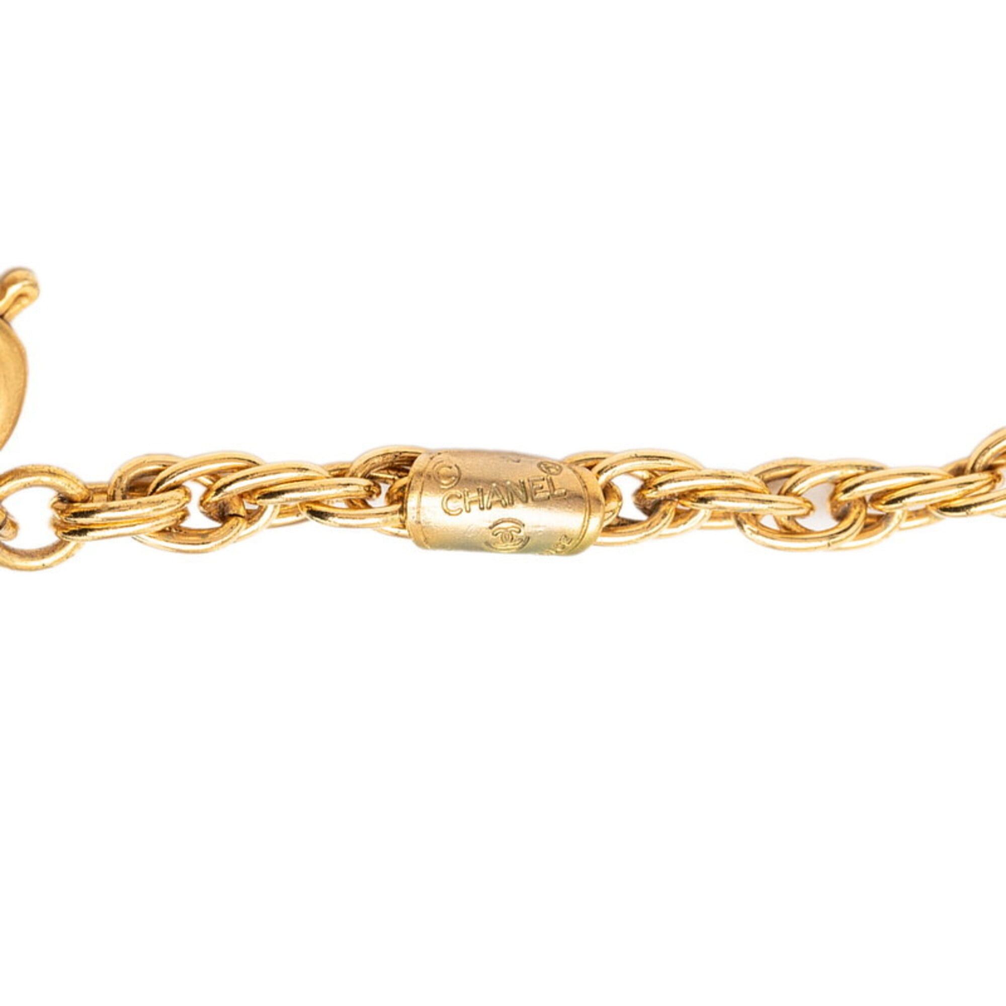 Chanel Chanel Coco Mark Vintage Chain Pendant Necklace, Gold Plated, Women's. Size ONE SIZE - 7 Thumbnail