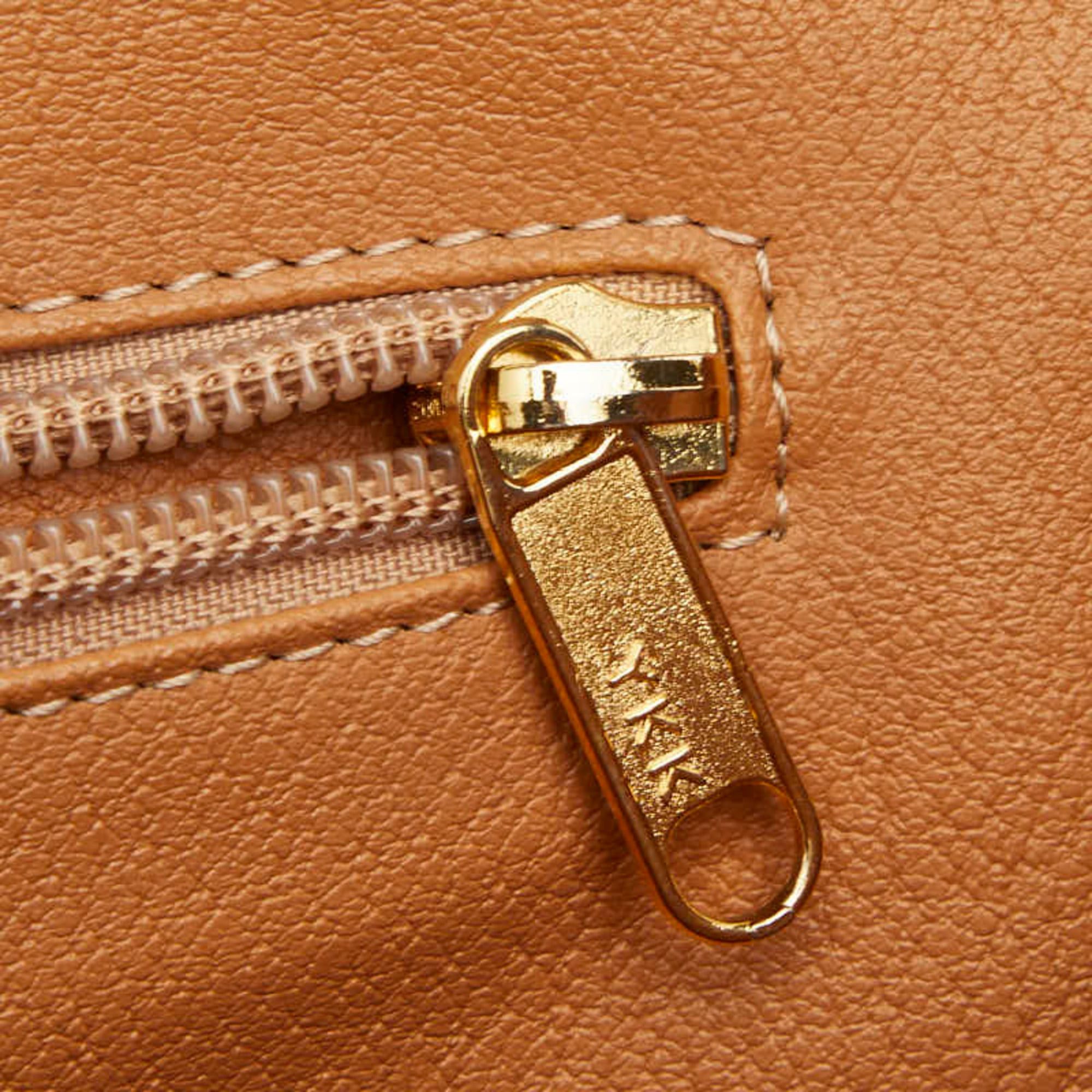 Celine Celine Macadam Handbag Shoulder Business Bag 2WAY Brown Leather Women's CELINE Size ONE SIZE - 9 Thumbnail