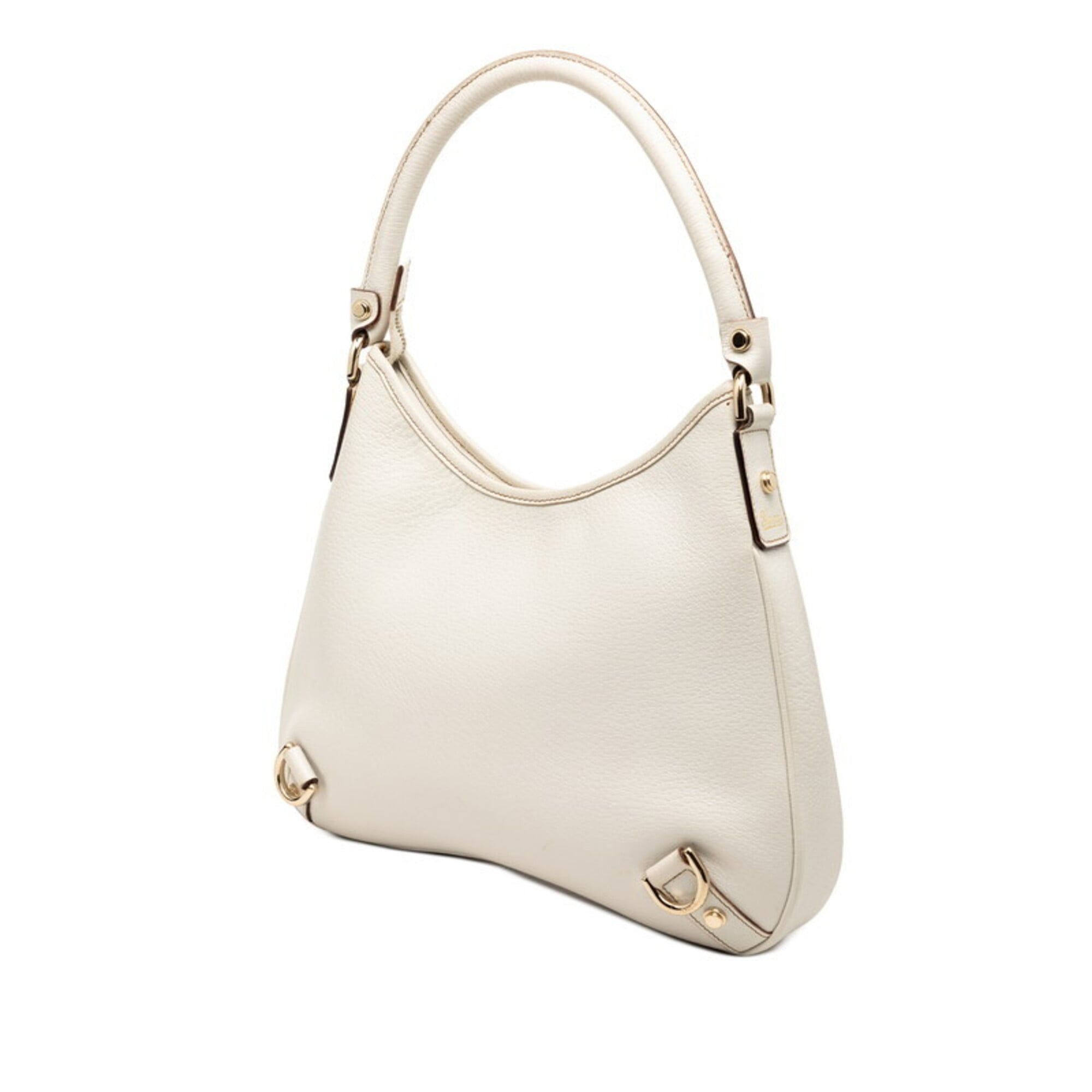 Gucci Gucci Abbey One-Shoulder Bag 130738 White Leather Women's GUCCI Size ONE SIZE - 2 Thumbnail
