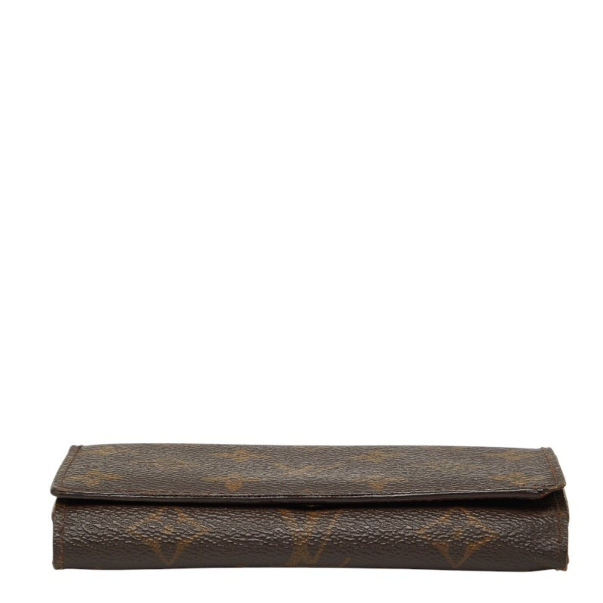 Louis Vuitton Louis Vuitton Monogram Porte Monnaie Billet Trésor Bi-fold Wallet M61730 Brown Leather Women's LOUIS VUITTON Size ONE SIZE - 3 Thumbnail