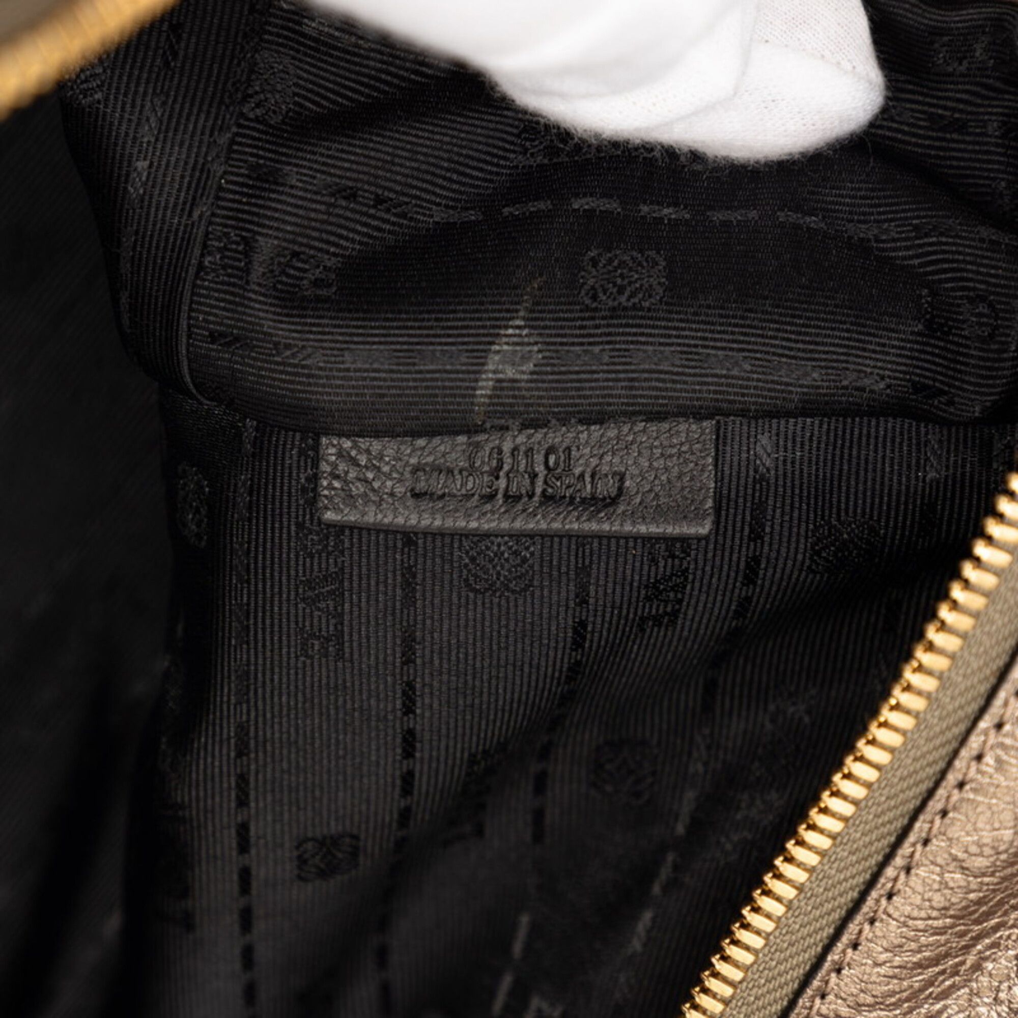 Loewe Loewe Anagram Amazona 36 Handbag, Gold Tone Leather, Women's LOEWE Size ONE SIZE - 6 Thumbnail