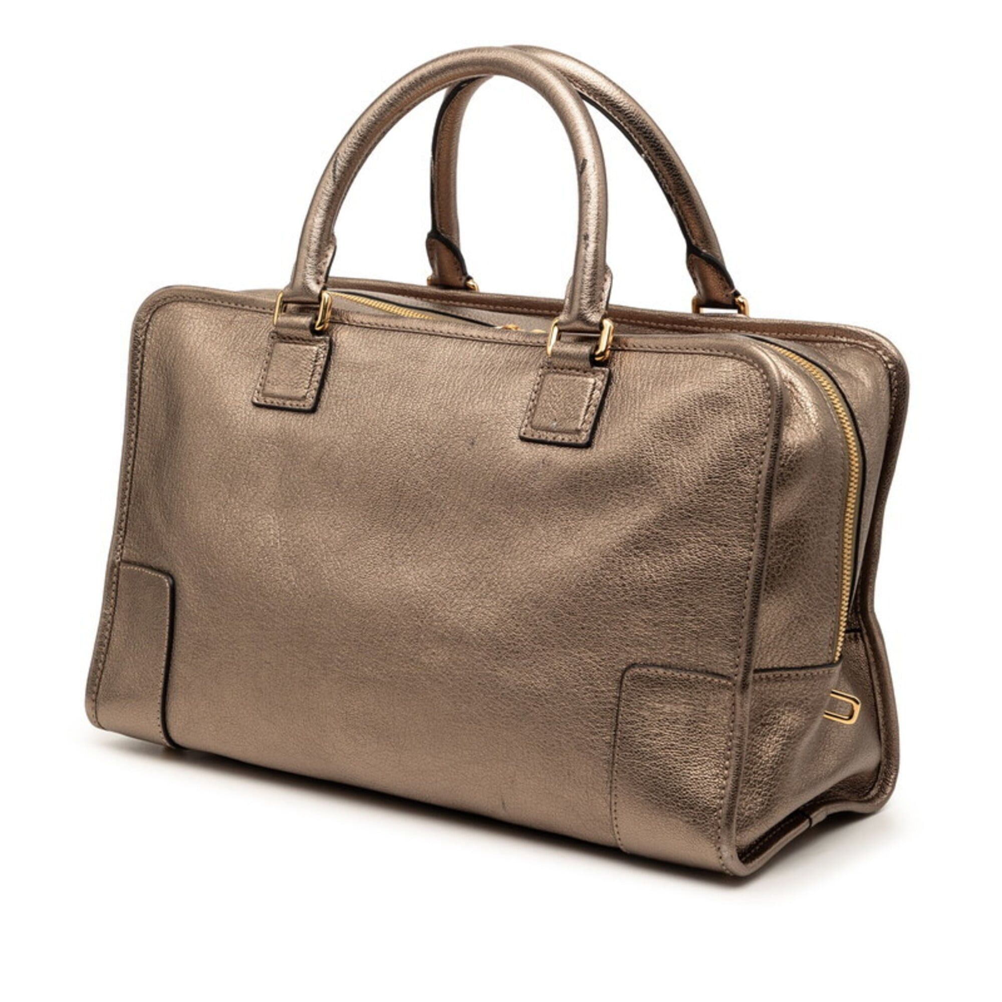 Loewe Loewe Anagram Amazona 36 Handbag, Gold Tone Leather, Women's LOEWE Size ONE SIZE - 2 Thumbnail