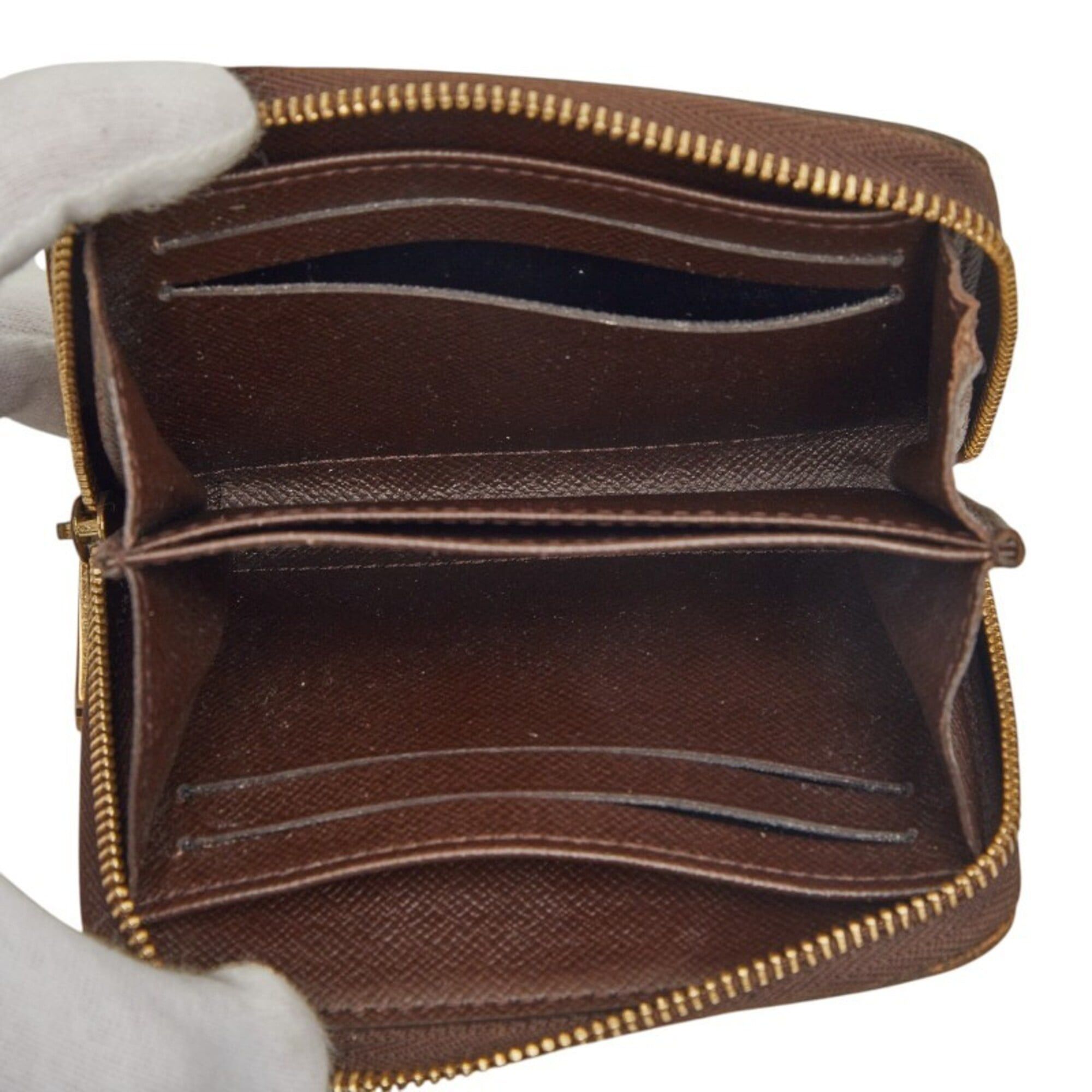 Louis Vuitton Louis Vuitton Damier Zippy Coin Purse Wallet/Coin Case/Card Holder/Business Card Case M63070 Brown Women's LOUIS VUITTON Size ONE SIZE - 6 Thumbnail