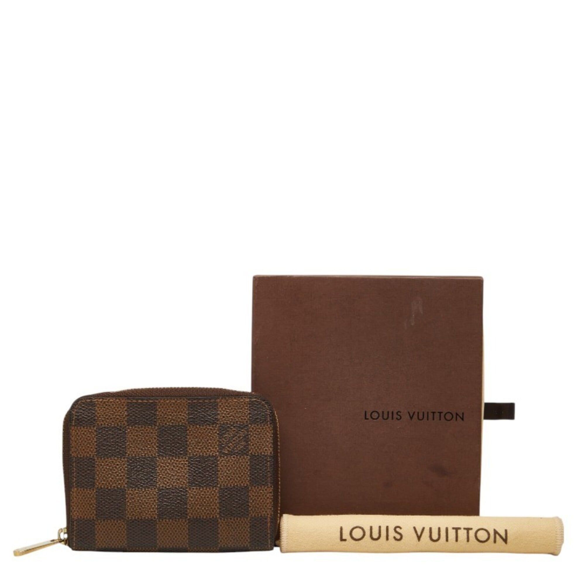 Louis Vuitton Louis Vuitton Damier Zippy Coin Purse Wallet/Coin Case/Card Holder/Business Card Case M63070 Brown Women's LOUIS VUITTON Size ONE SIZE - 9 Thumbnail