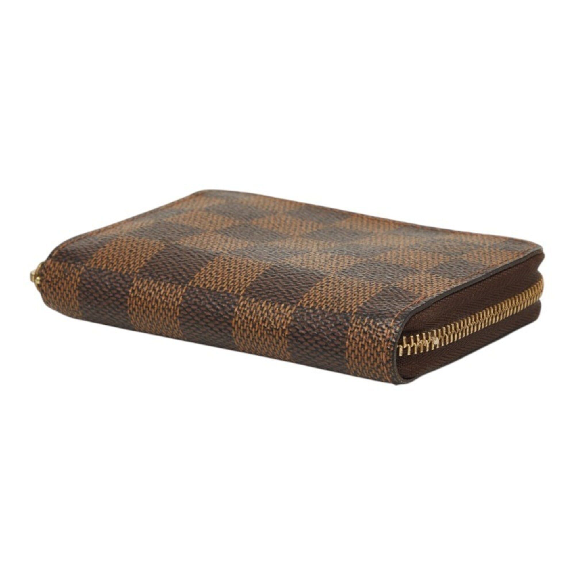 Louis Vuitton Louis Vuitton Damier Zippy Coin Purse Wallet/Coin Case/Card Holder/Business Card Case M63070 Brown Women's LOUIS VUITTON Size ONE SIZE - 4 Thumbnail