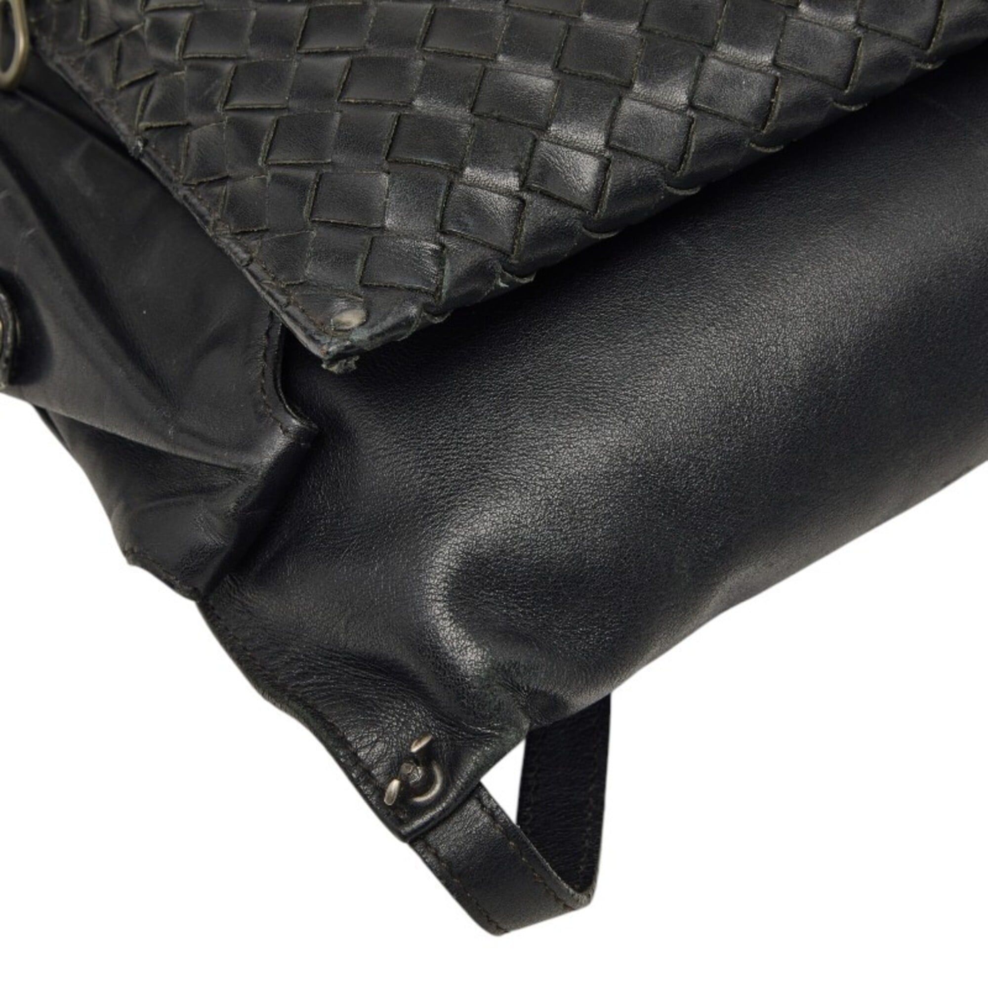 Bottega Veneta Bottega Veneta Intrecciato Body Bag Waist Black Leather Women's BOTTEGAVENETA Size ONE SIZE - 5 Thumbnail