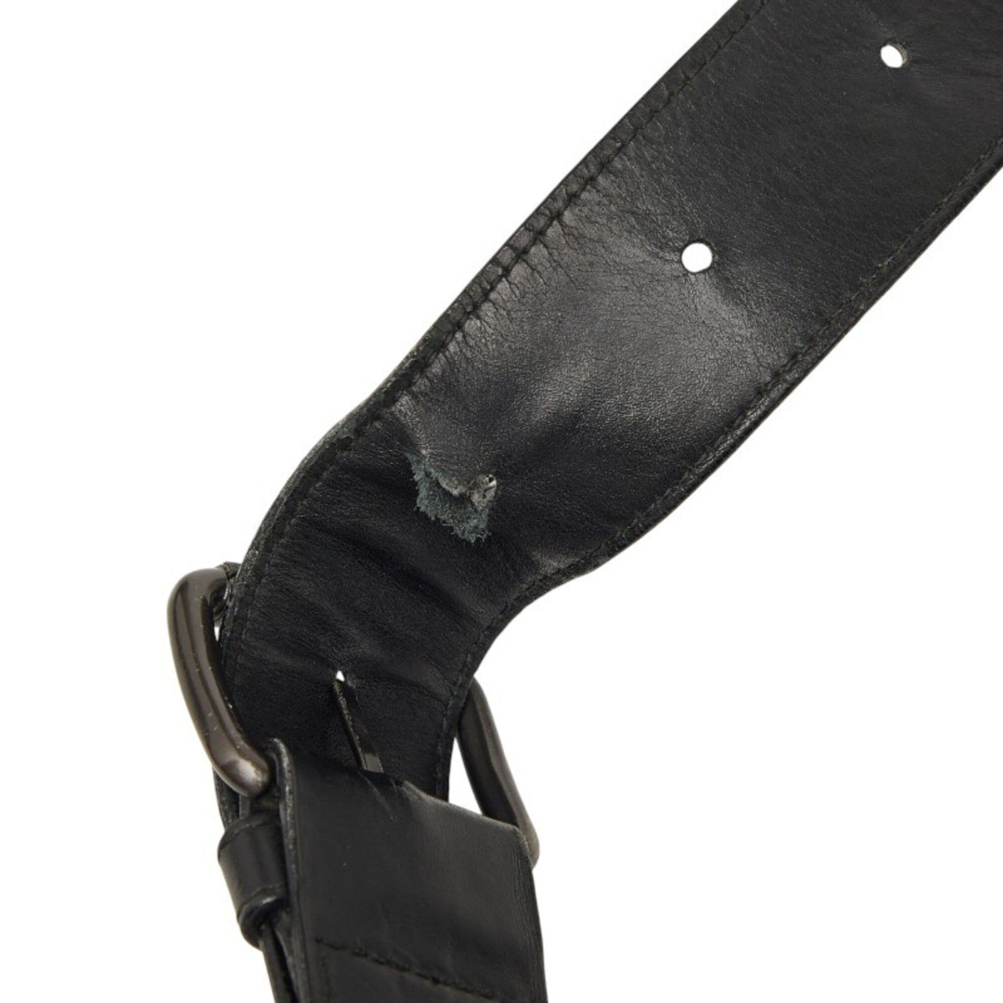 Bottega Veneta Bottega Veneta Intrecciato Body Bag Waist Black Leather Women's BOTTEGAVENETA Size ONE SIZE - 9 Thumbnail