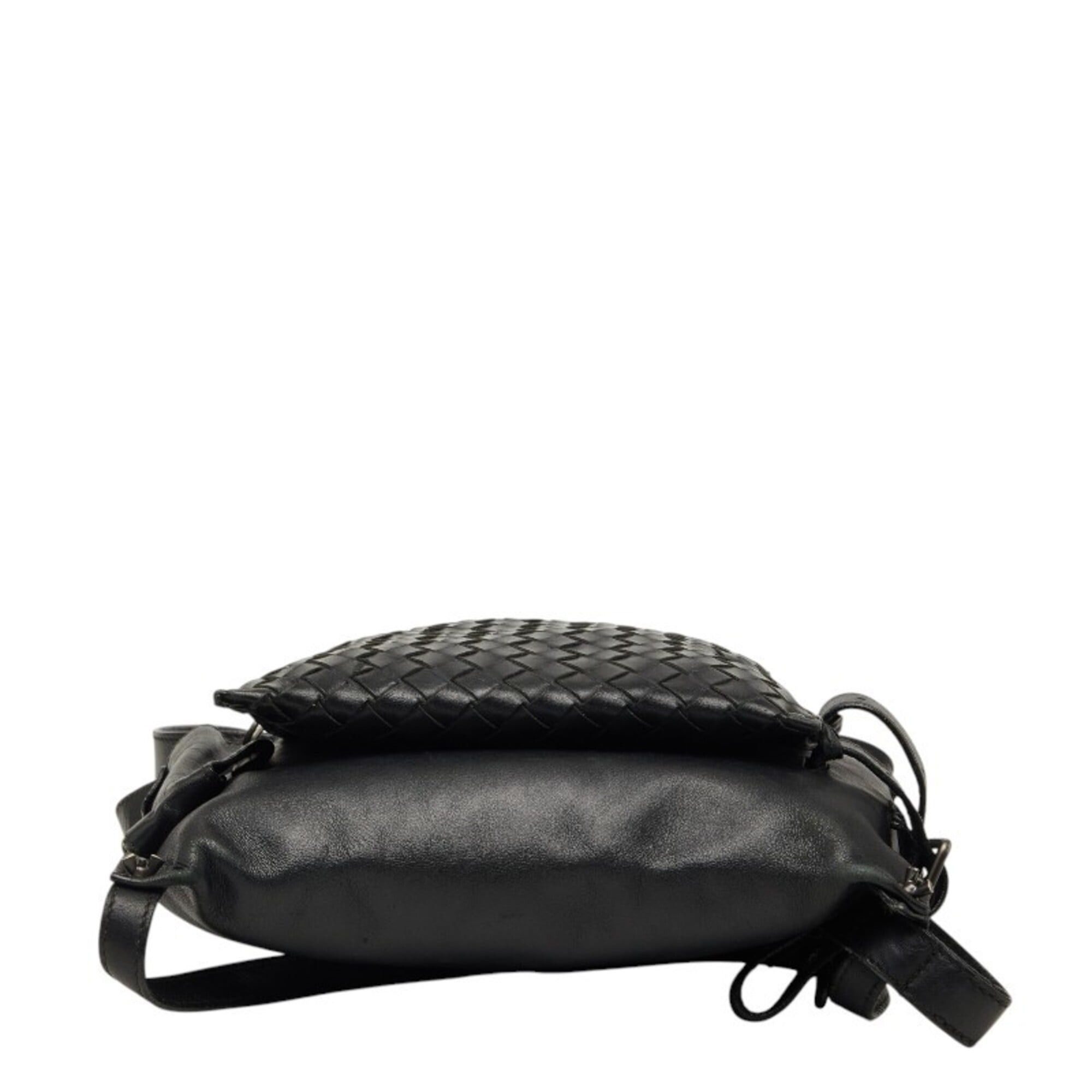 Bottega Veneta Bottega Veneta Intrecciato Body Bag Waist Black Leather Women's BOTTEGAVENETA Size ONE SIZE - 3 Thumbnail
