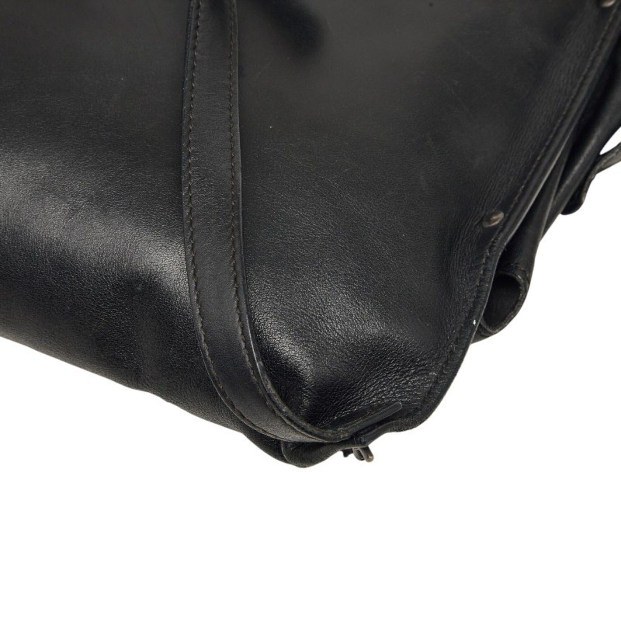 Bottega Veneta Bottega Veneta Intrecciato Body Bag Waist Black Leather Women's BOTTEGAVENETA Size ONE SIZE - 6 Thumbnail
