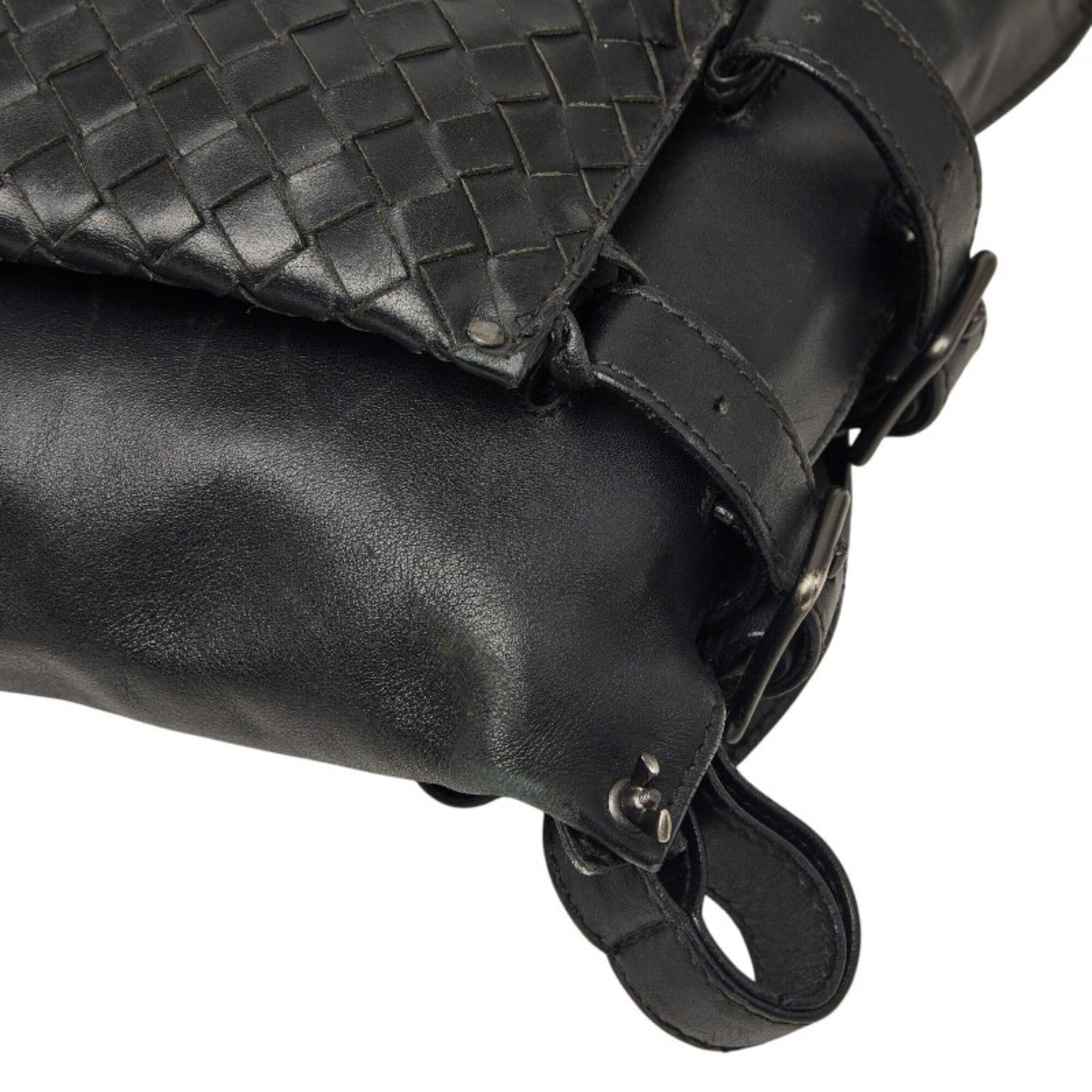 Bottega Veneta Bottega Veneta Intrecciato Body Bag Waist Black Leather Women's BOTTEGAVENETA Size ONE SIZE - 4 Thumbnail