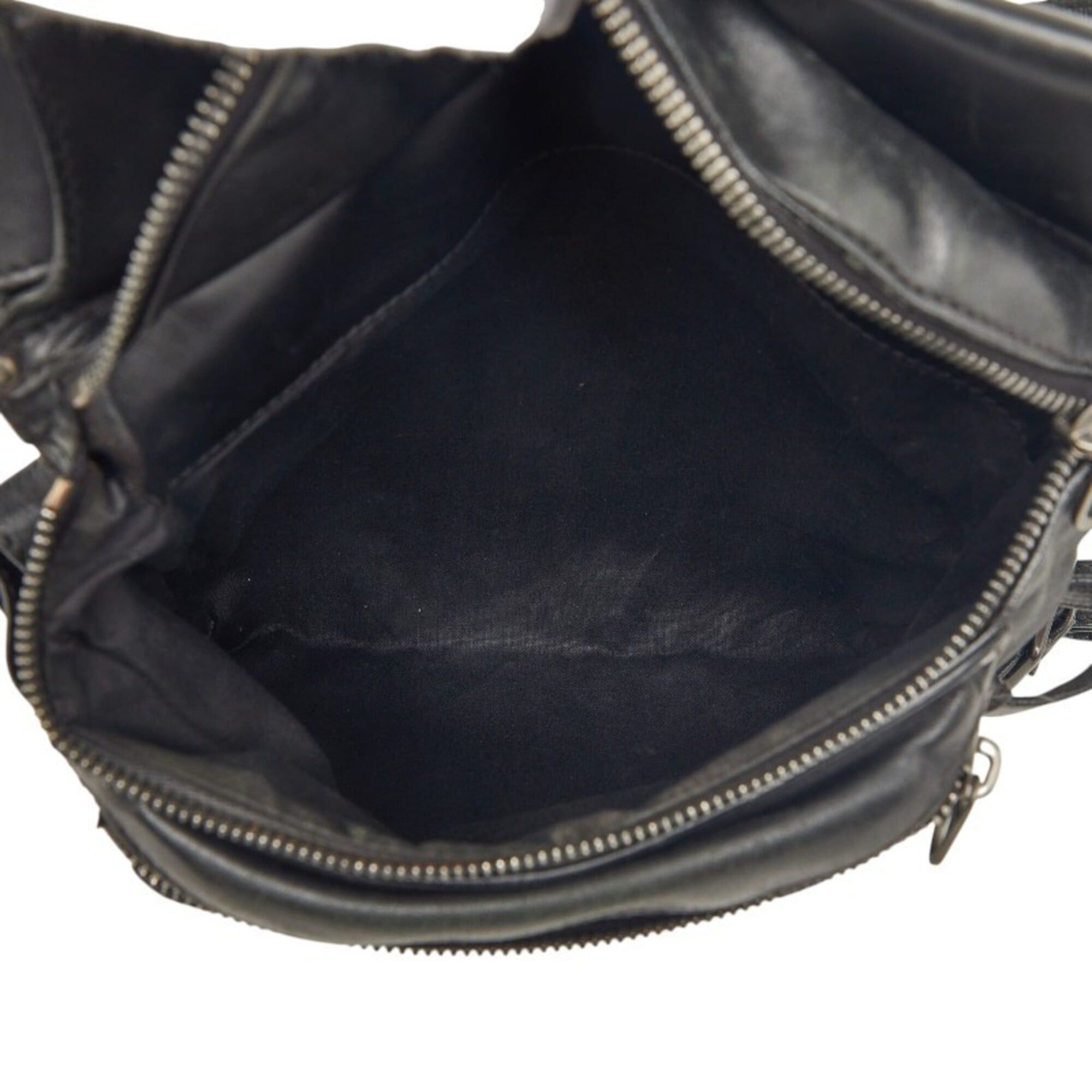 Bottega Veneta Bottega Veneta Intrecciato Body Bag Waist Black Leather Women's BOTTEGAVENETA Size ONE SIZE - 10 Thumbnail