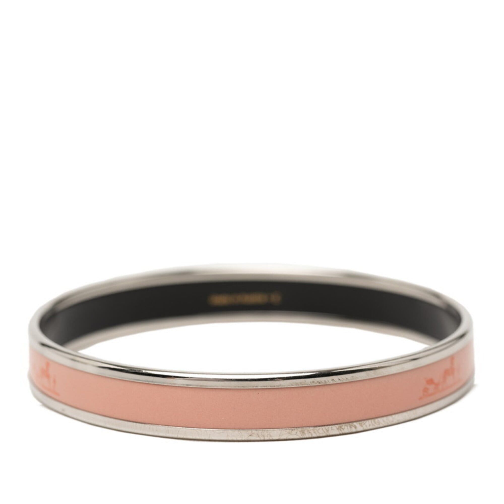 Hermes Hermes Email PM Cloisonné Enamel Caleche Bangle Pink Metal Women's HERMES Size ONE SIZE - 3 Thumbnail