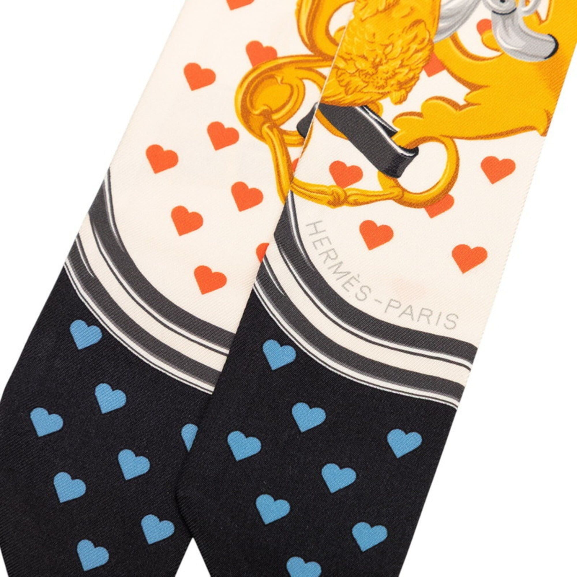 Hermes Hermes Twilly Brides de Gala LOVE Scarf Muffler Multicolor Silk Women's HERMES Size ONE SIZE - 3 Thumbnail